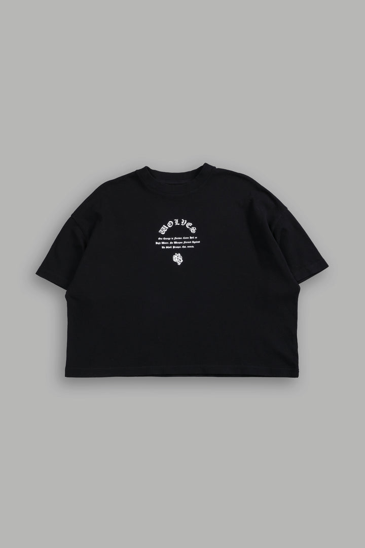 Her Darcness Ultrawide "Premium" (Cropped) Tee in Black