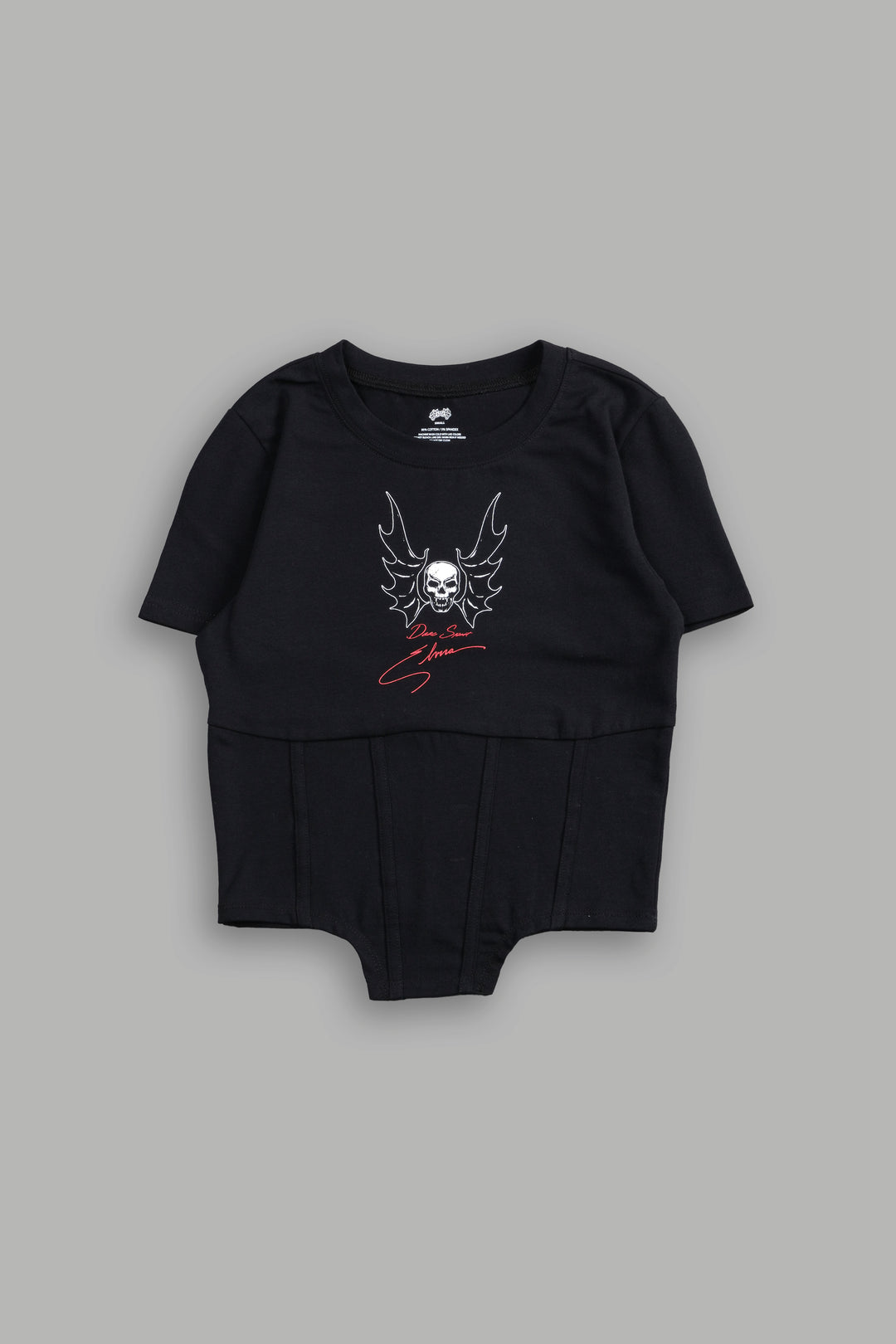 Wings of Darkness Salem Corset Tee in Black
