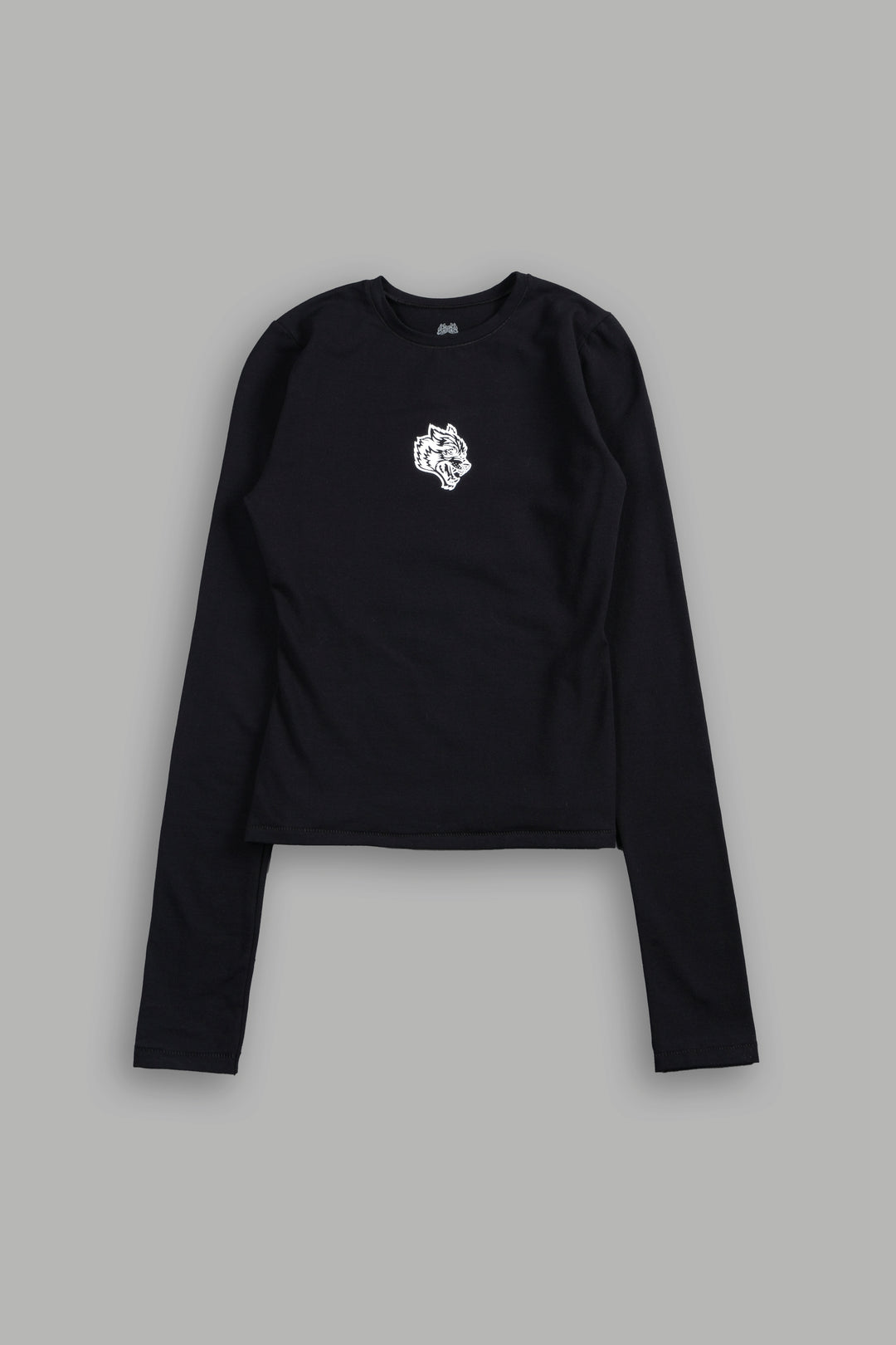 Wolf Head Eden Ls Tee In Black