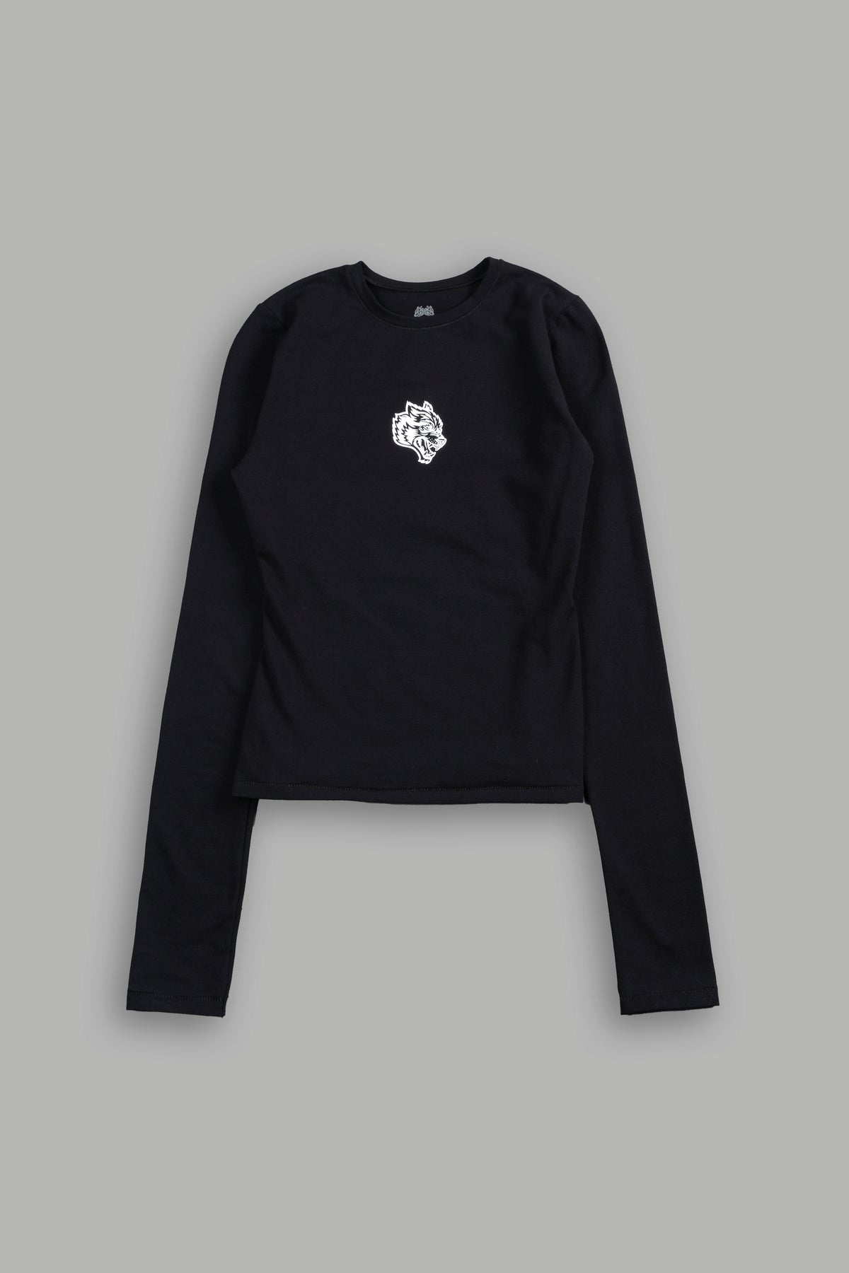 Wolf Head Eden Ls Tee In Black