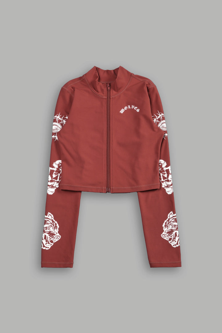 Guardian Cherub Tana "Energy" Zip Mockneck in Canyon Rust