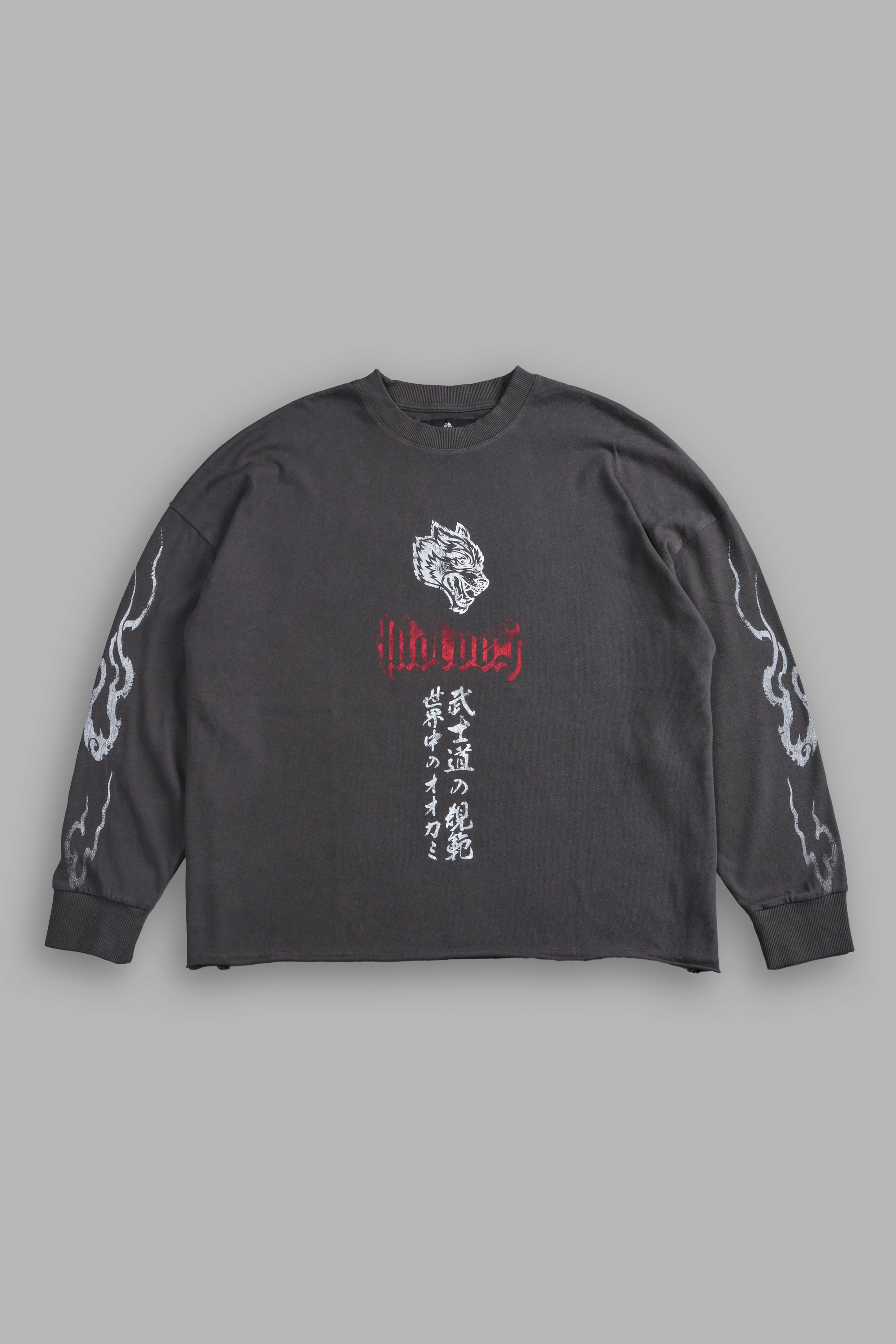 Darc Infernal "Premium" Box Cut L/S Tee in Wolf Gray