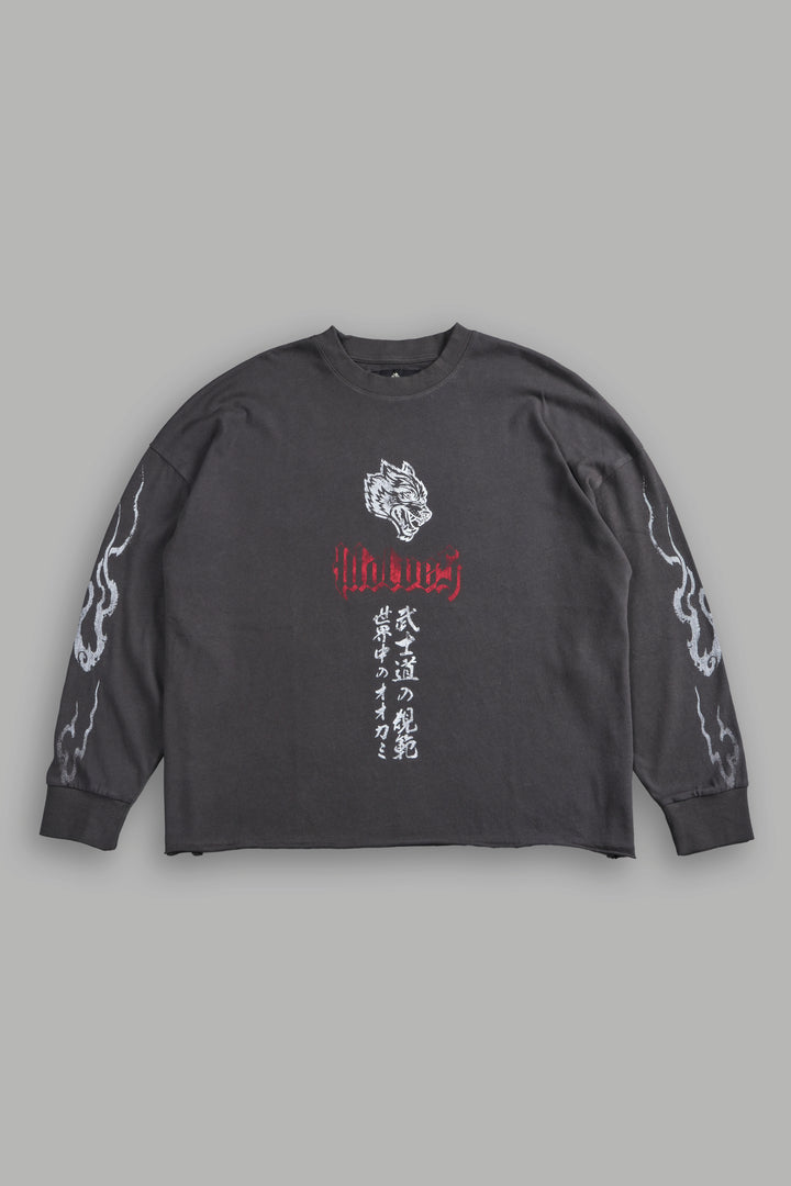 Darc Infernal "Premium" Box Cut L/S Tee in Wolf Gray