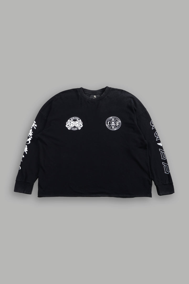 Kazoku Okami Premium Box Cut Ls Tee in Black