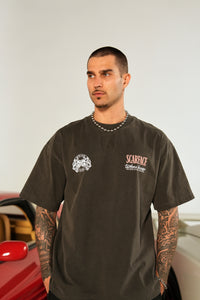 The Eyes Chico "Grunge" Tee in Wolf Gray