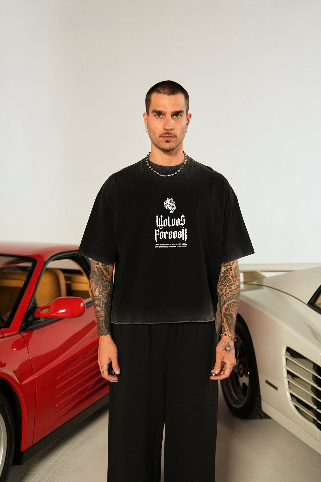 You'll Know Grunge Raw Hem "Box Cut" Tee in Black