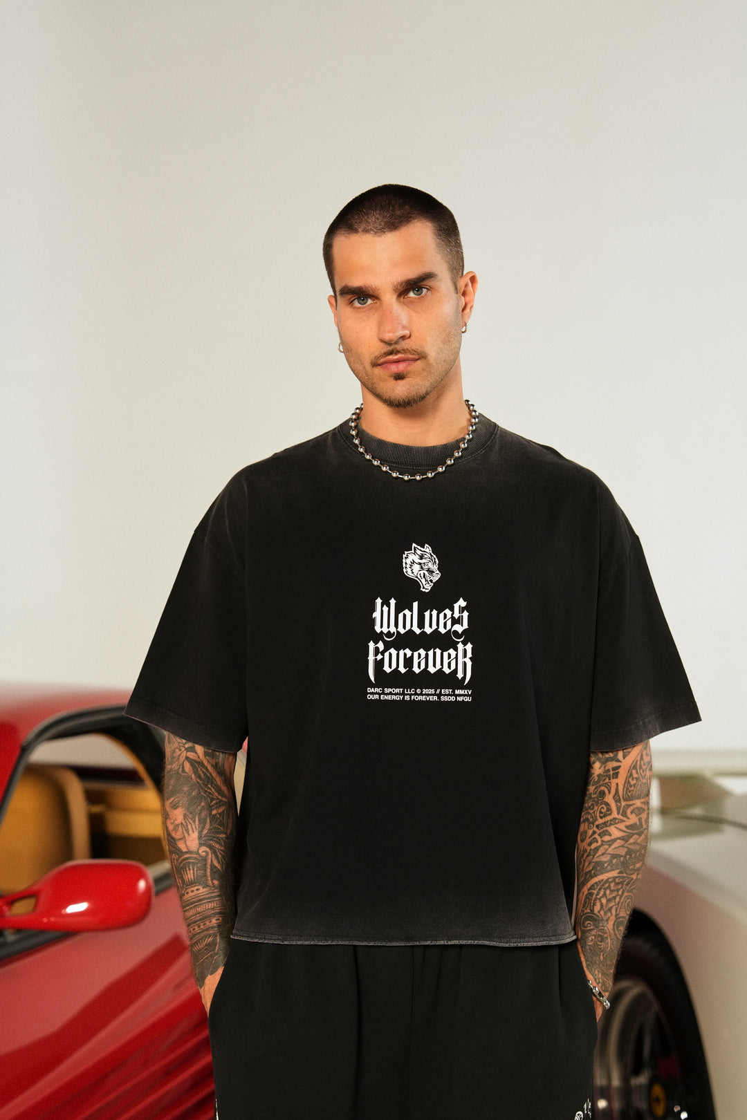 You'll Know Grunge Raw Hem "Box Cut" Tee in Black