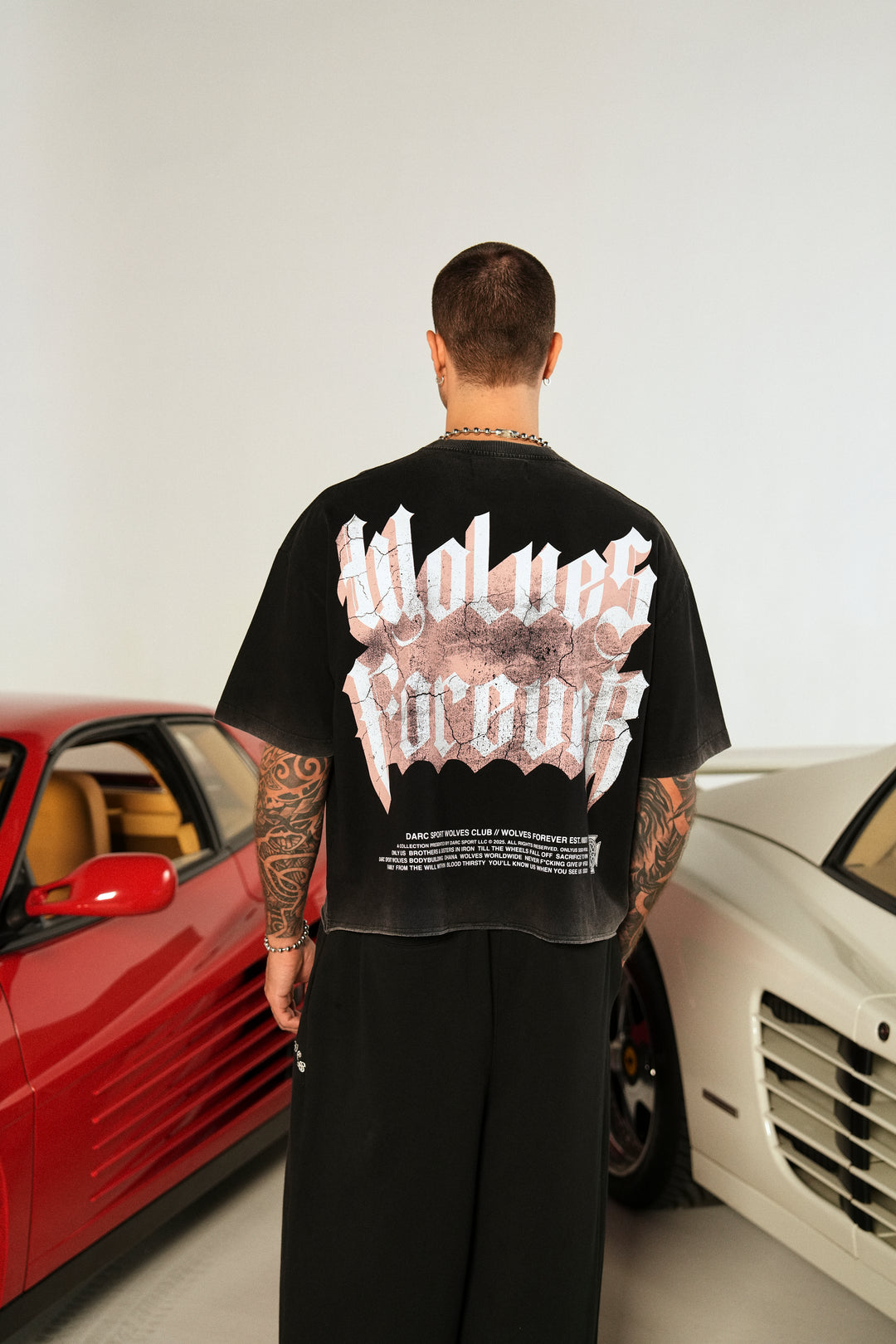 You'll Know Grunge Raw Hem "Box Cut" Tee in Black