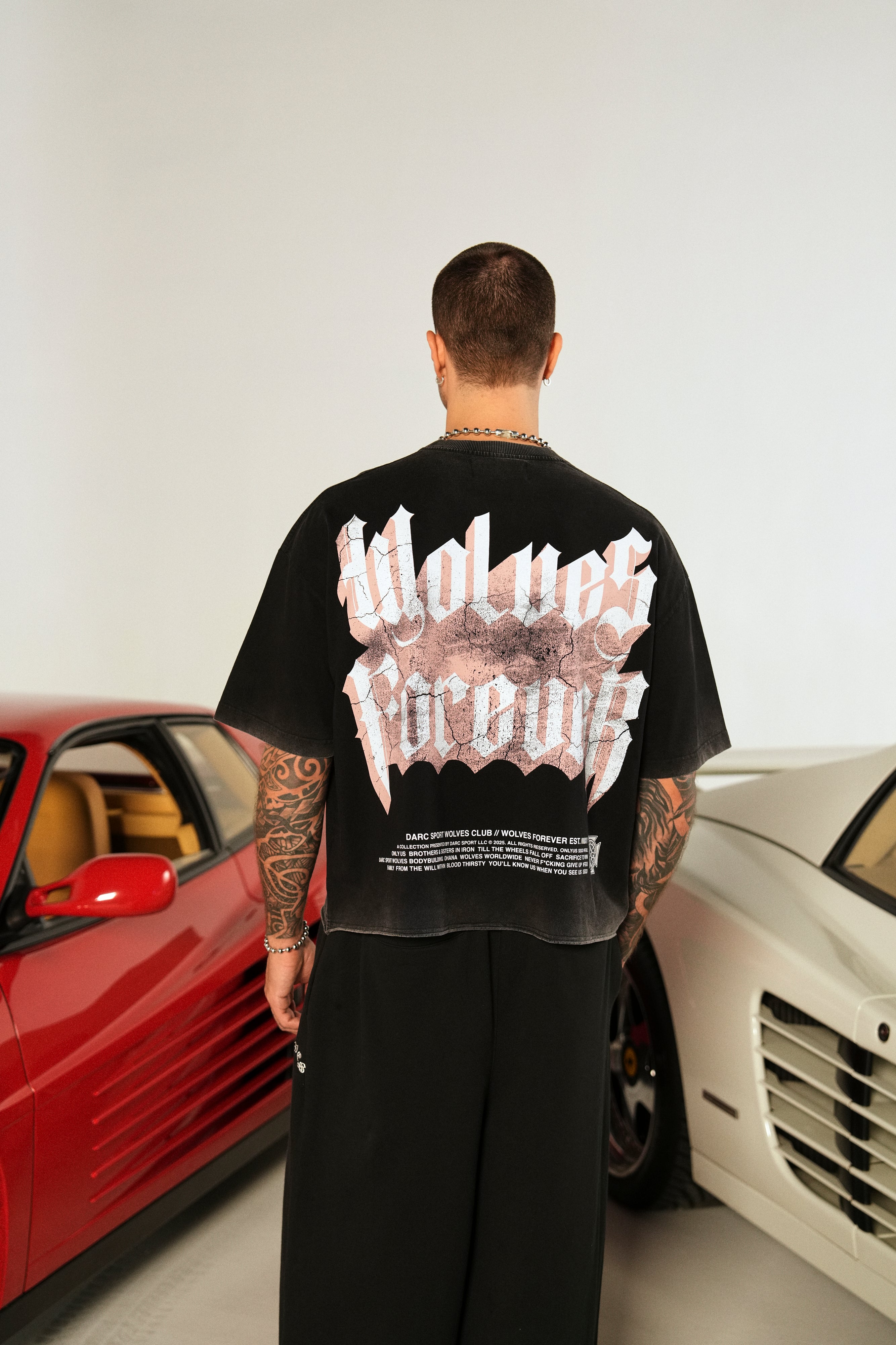 You'll Know Grunge Raw Hem "Box Cut" Tee in Black