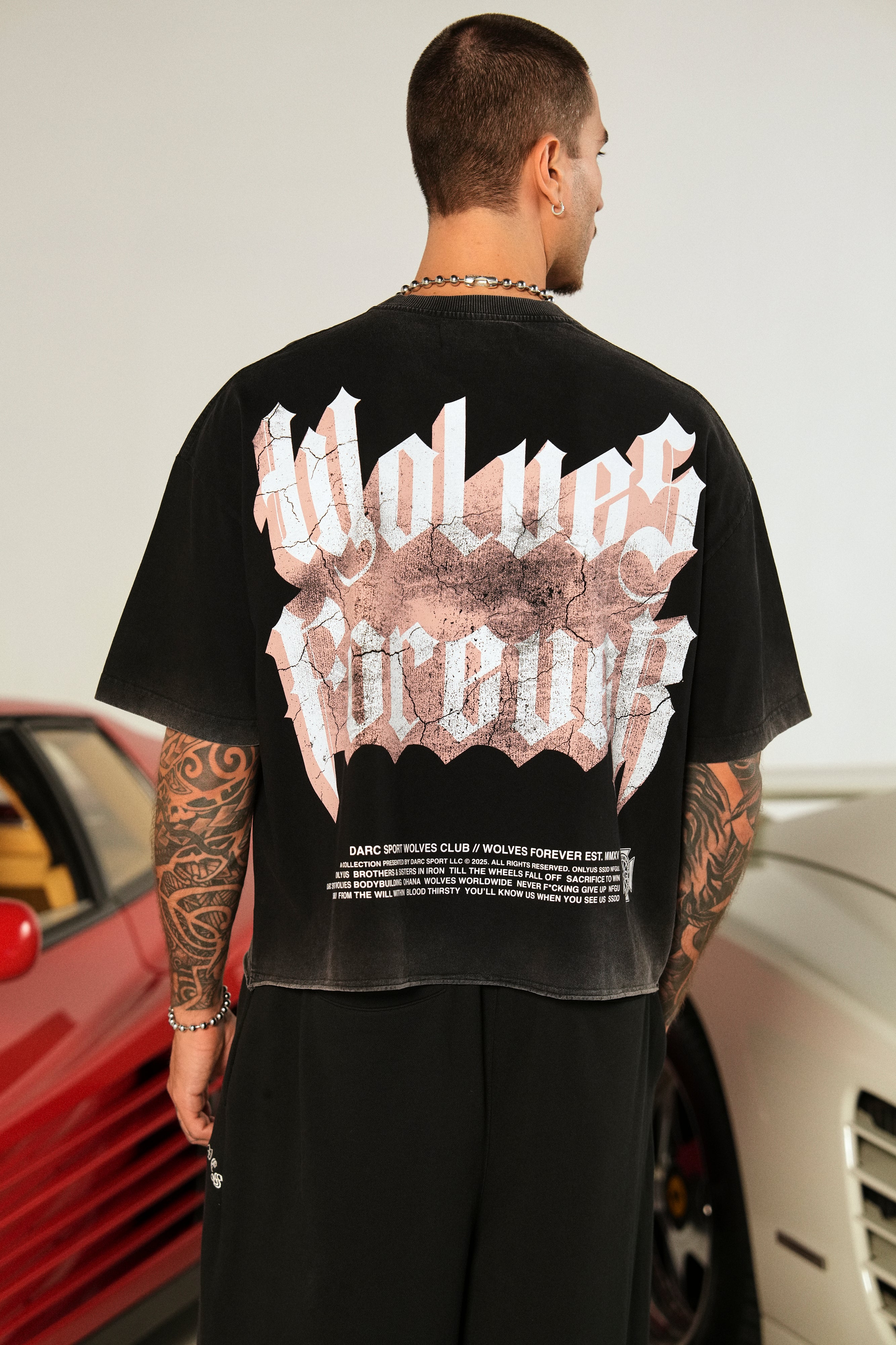 You'll Know Grunge Raw Hem "Box Cut" Tee in Black