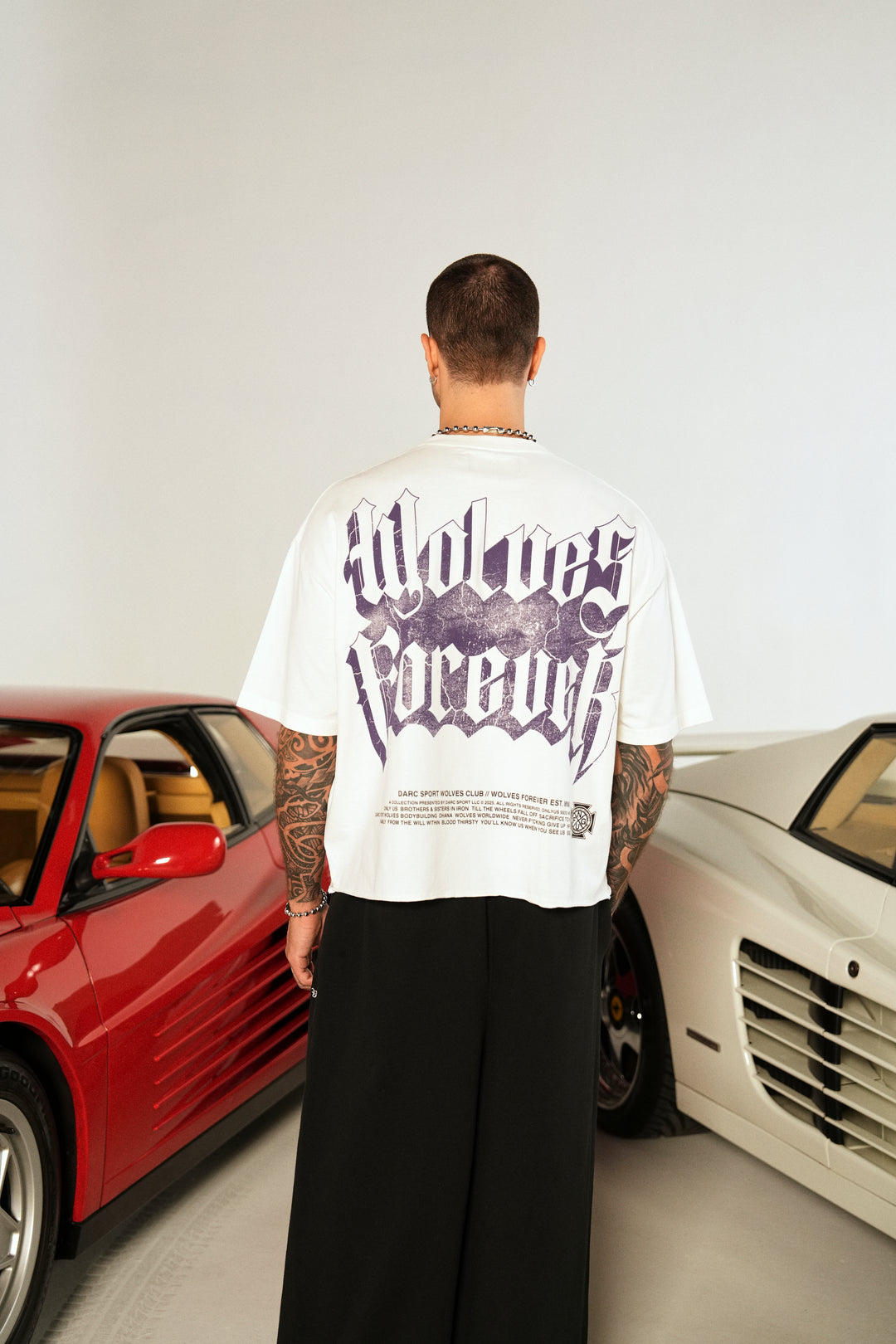 You'll Know Grunge Raw Hem "Box Cut" Tee in Cream