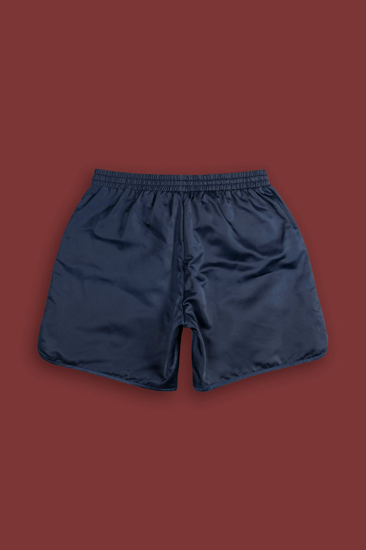 Our Stamp Gerard Shorts in Navy
