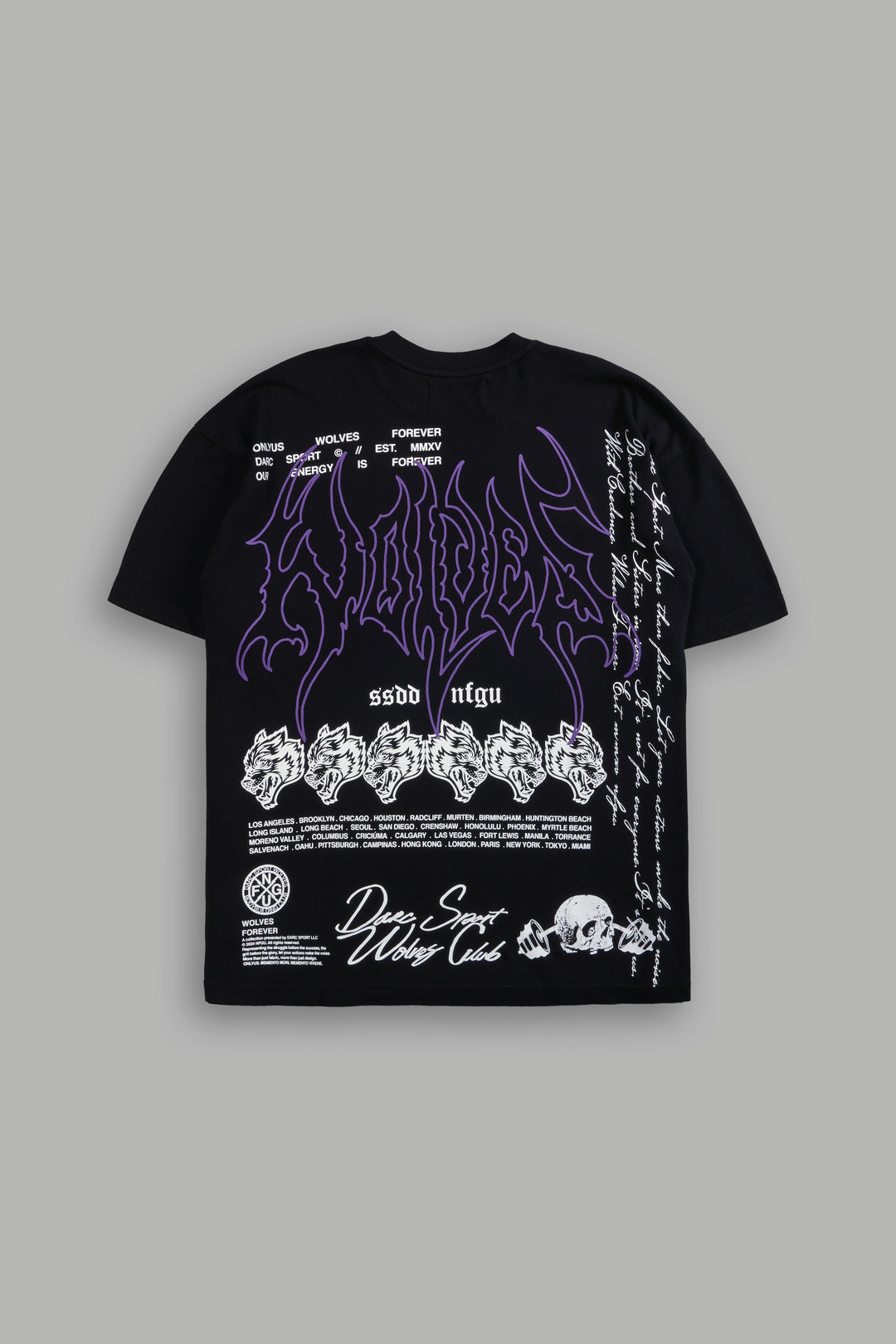 With Credence V3 "Premium" Oversized Tee in Black