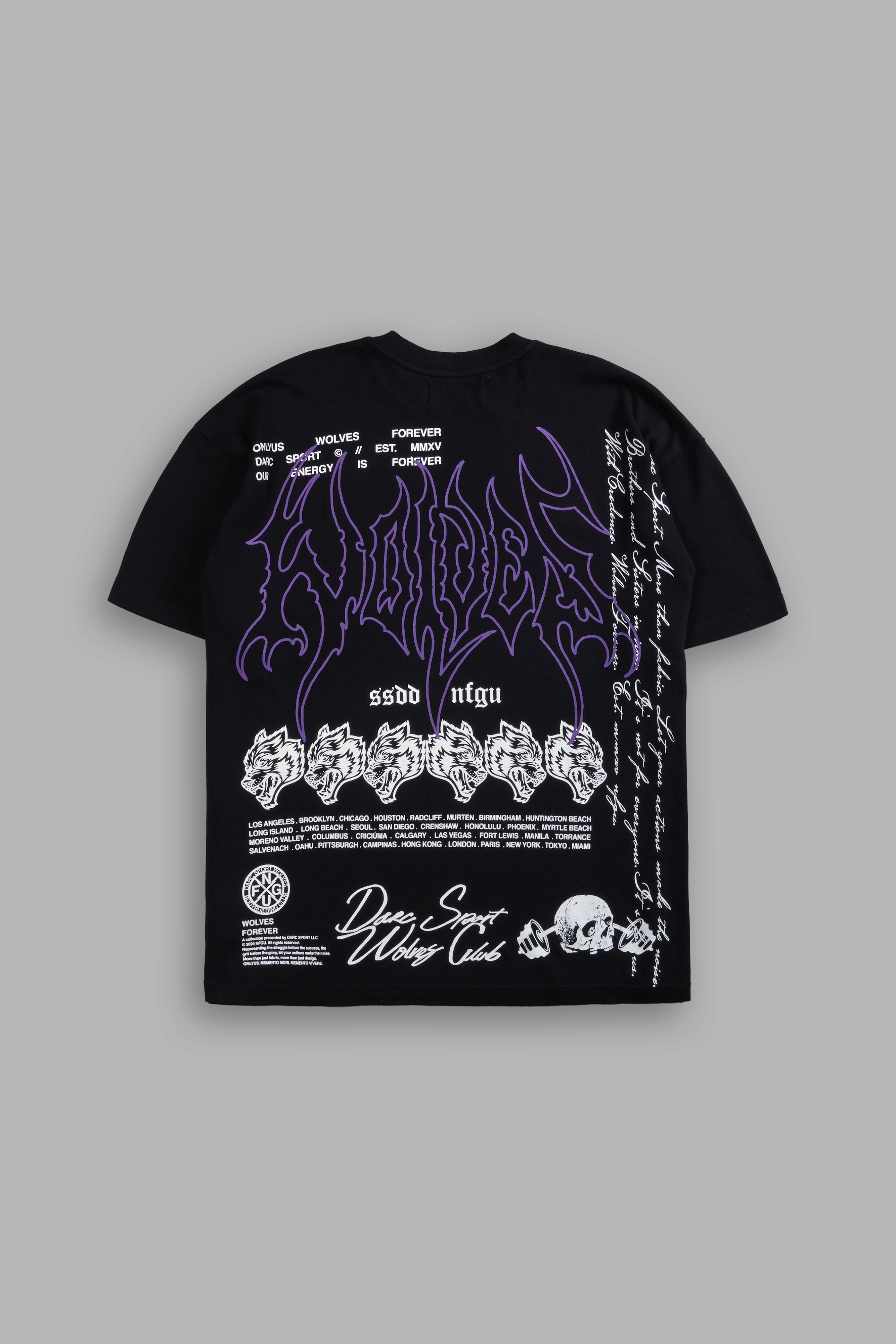 With Credence V3 "Premium" Oversized Tee in Black
