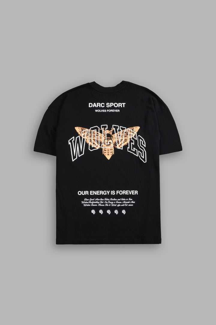 Death Moth Forever "Premium" Oversized Tee in Black