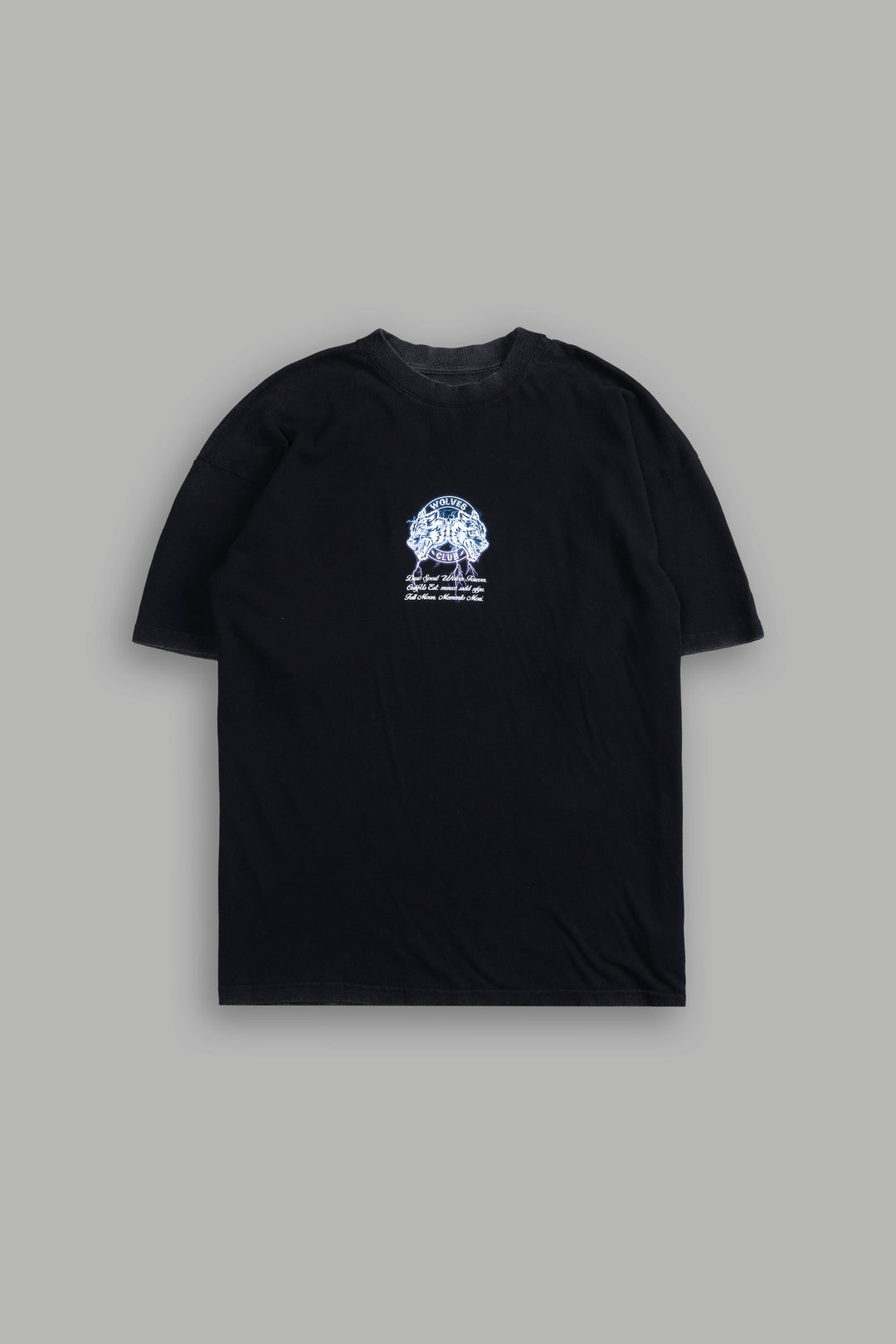 Thunder "Premium" Oversized Tee in Black/Purple Lightning