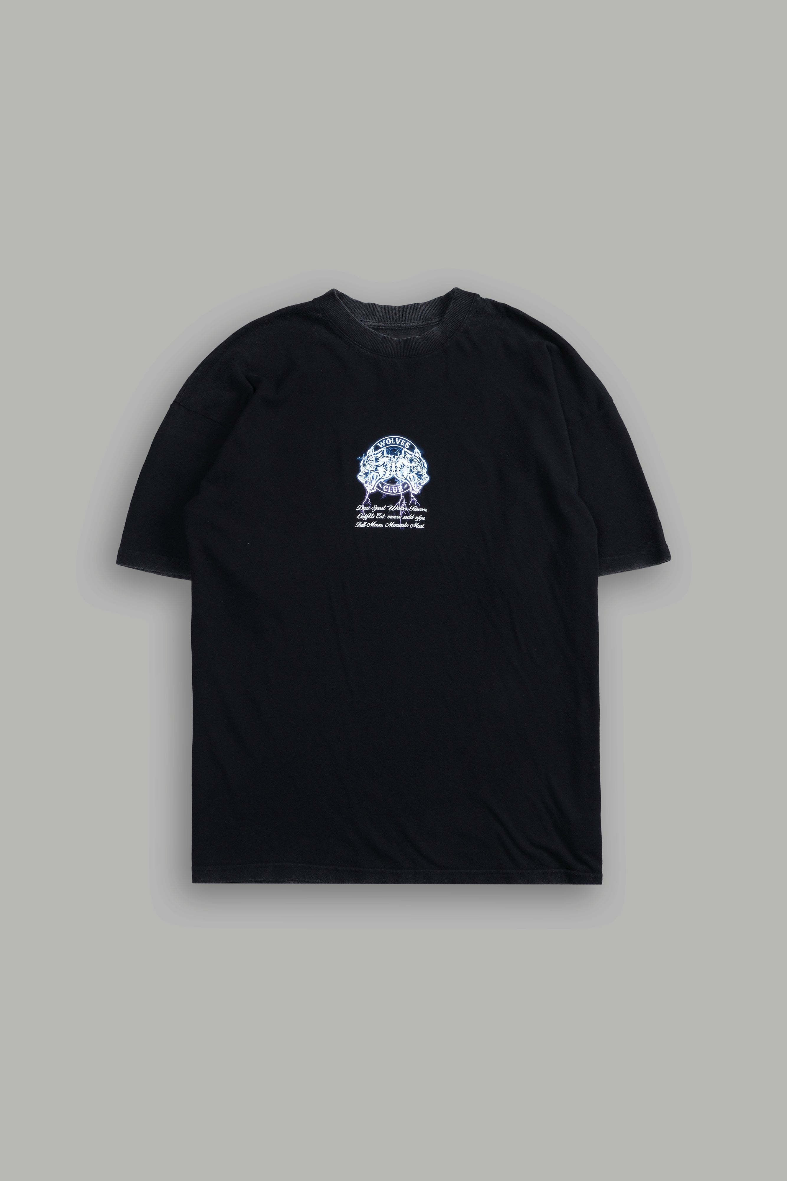 Thunder "Premium" Oversized Tee in Black/Purple Lightning