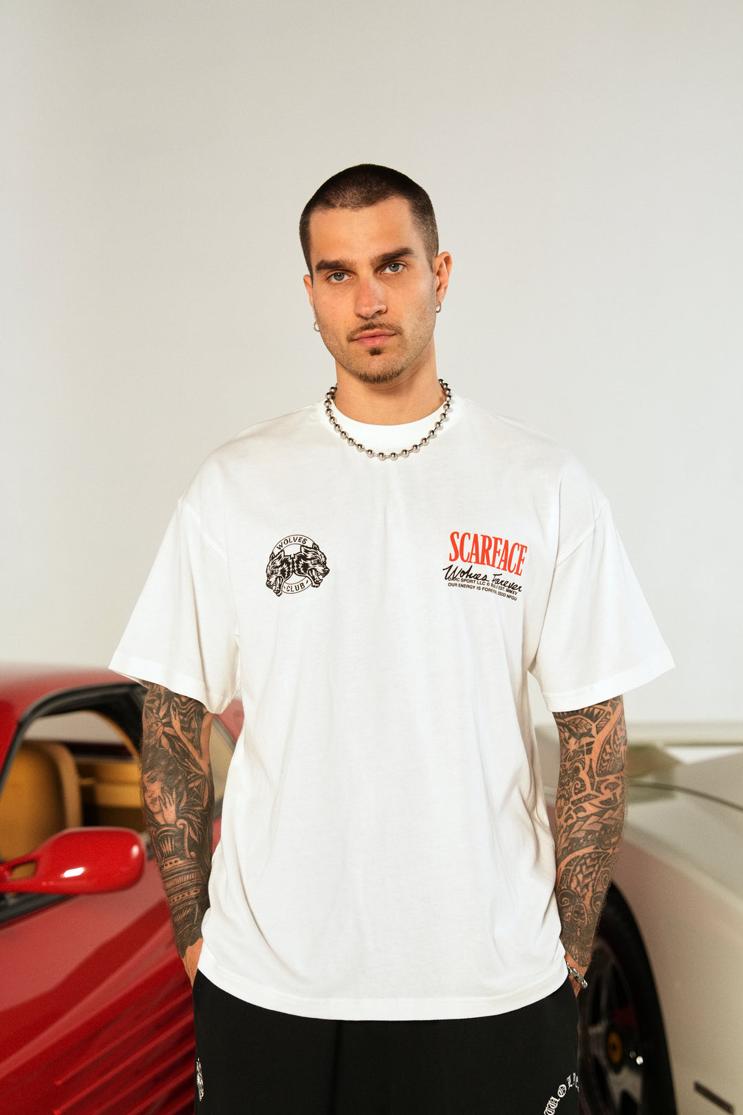 Tony Montana "Premium" Oversized Tee in Cream