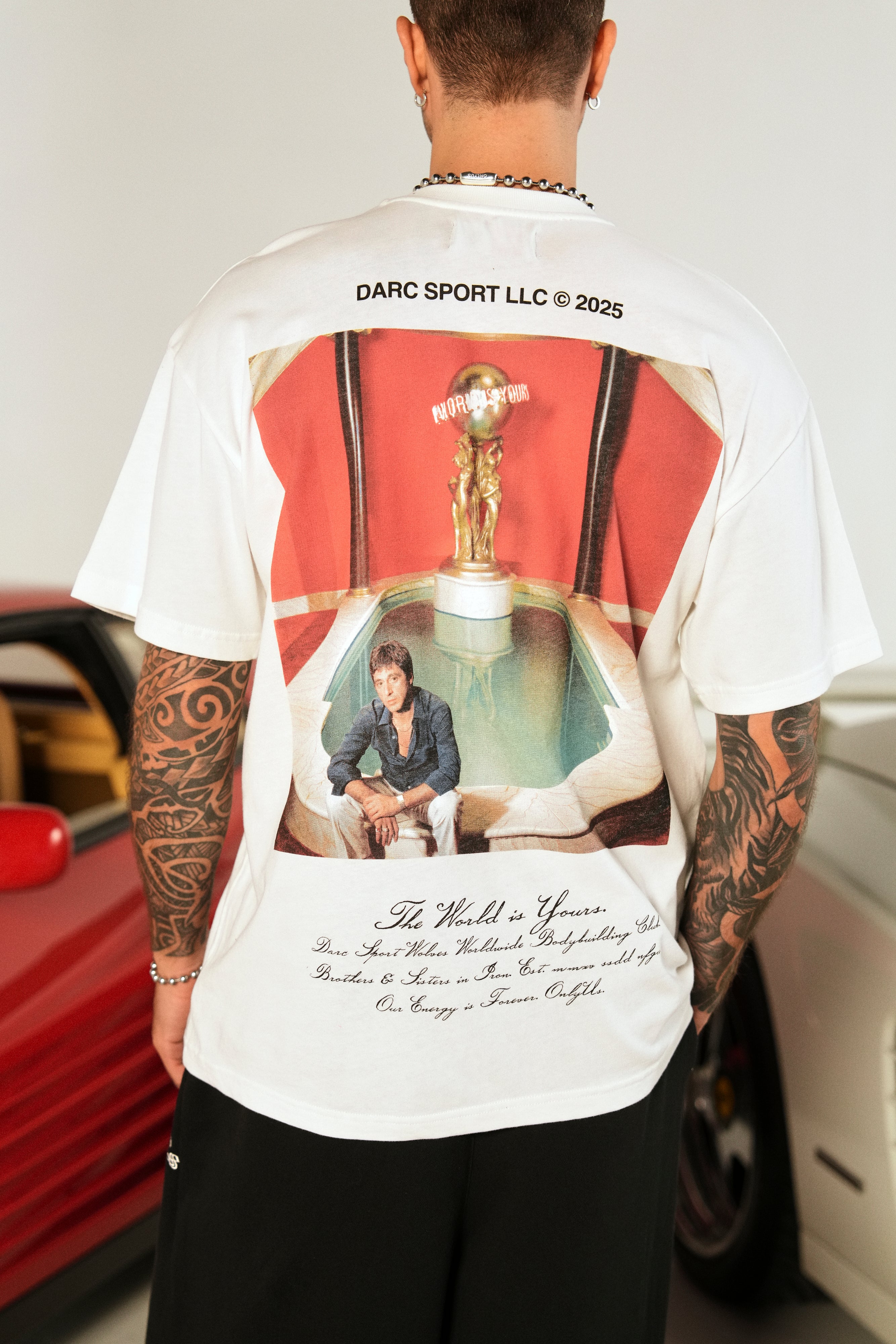 Tony Montana "Premium" Oversized Tee in Cream
