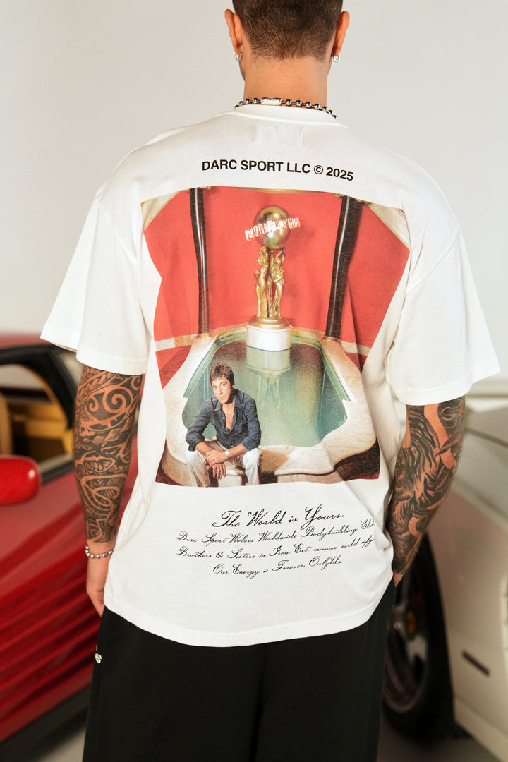 Tony Montana "Premium" Oversized Tee in Cream