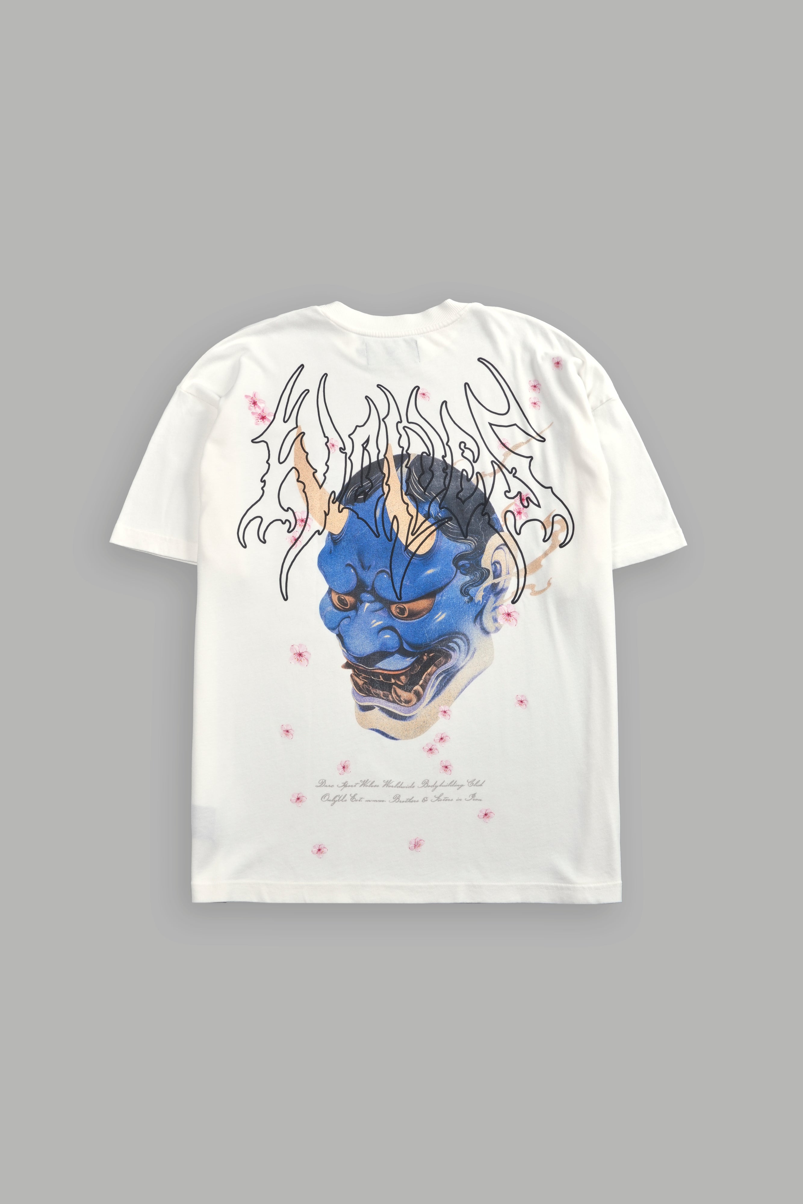 Oni Code Blossom "Premium" Oversized Tee in Cream