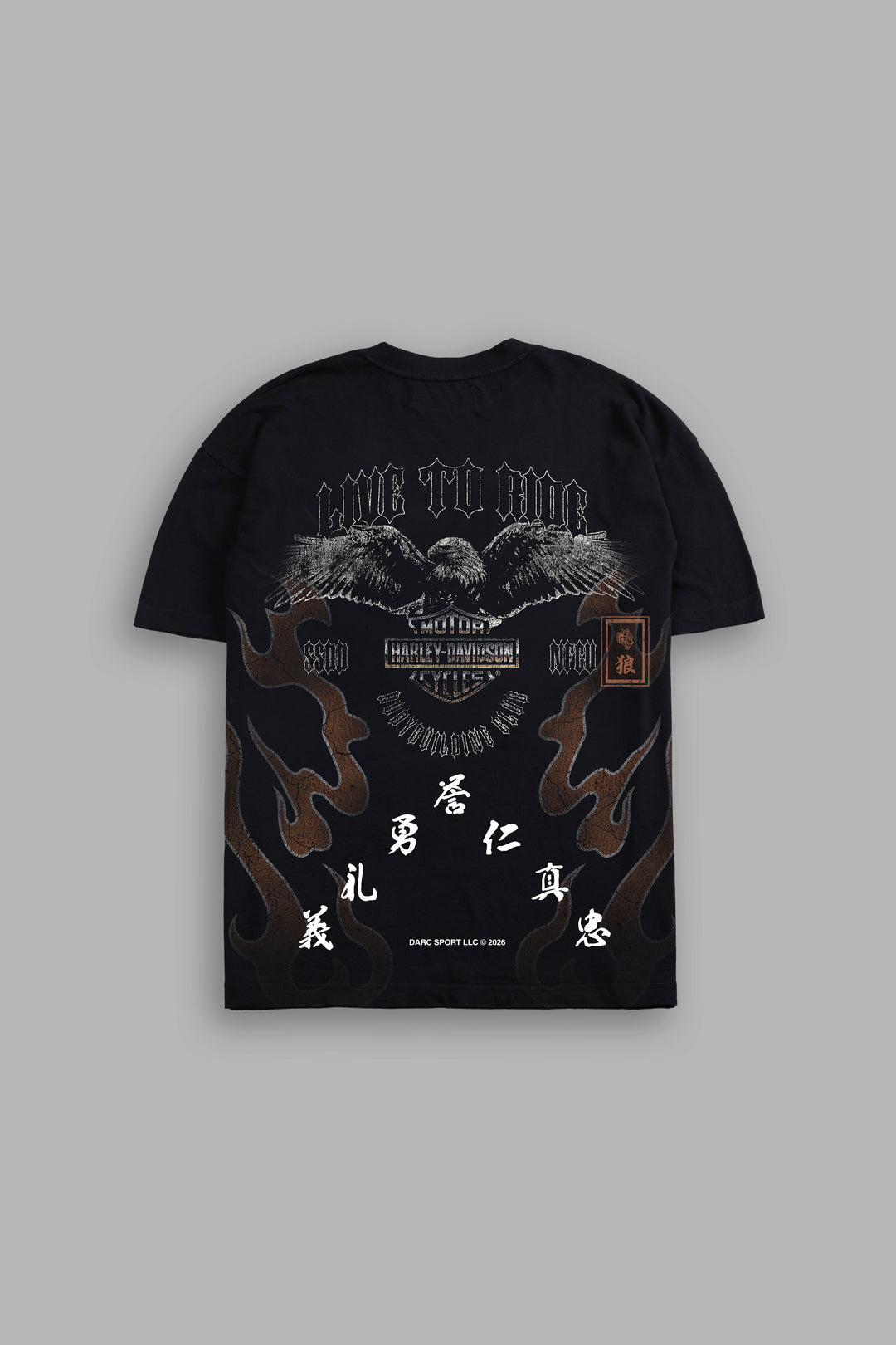 We Fly Together Premium Tee in Black Drift Wash