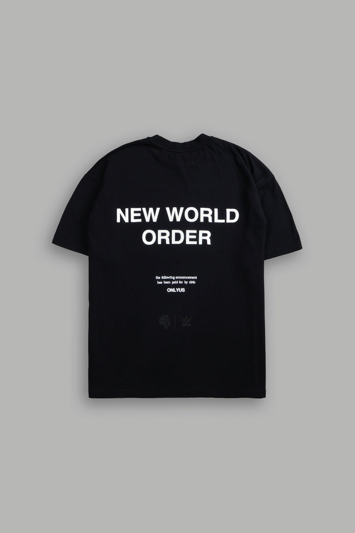 New World Order "Premium" Oversized Tee in Black