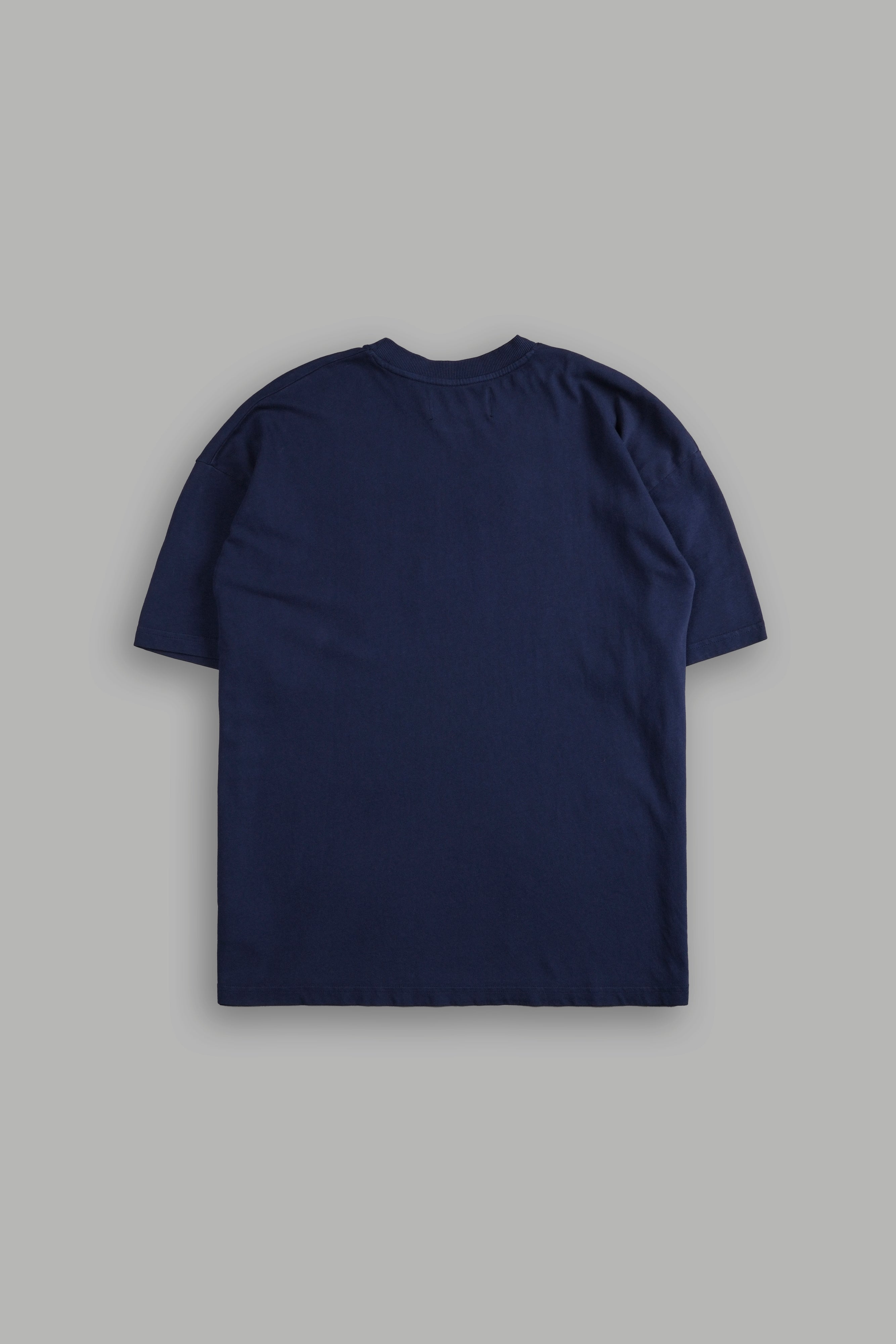 Loyalty "Premium" Oversized Unisex Tee in Navy/Maroon