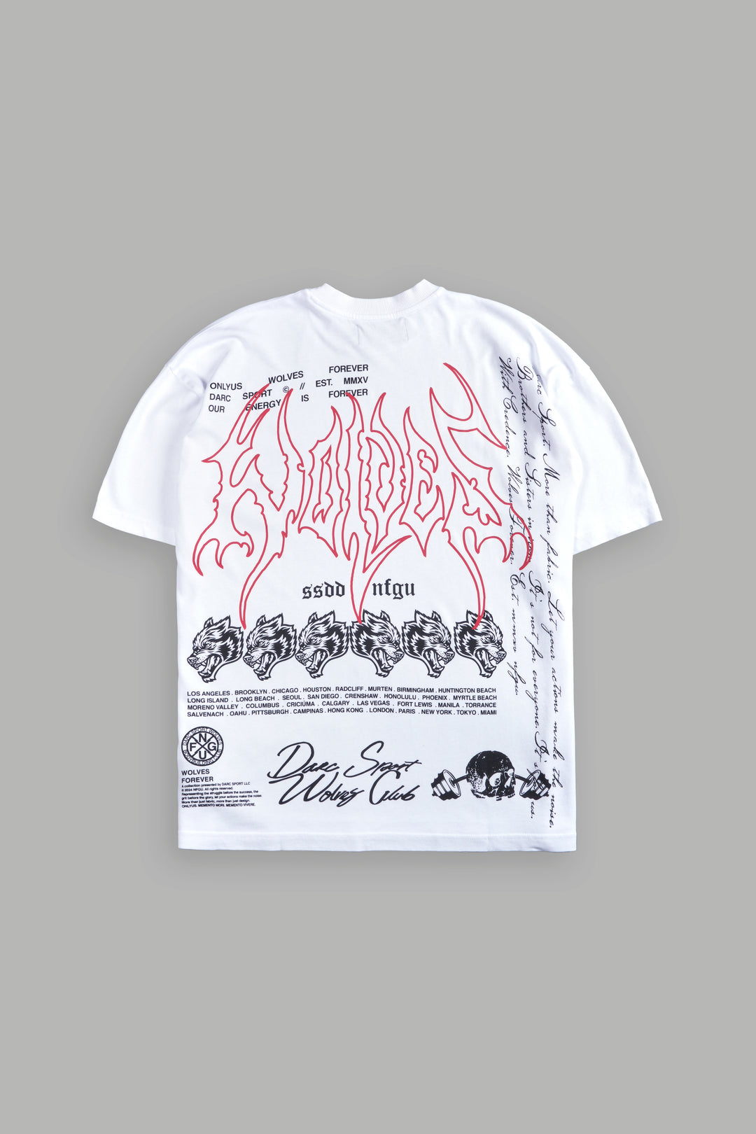 With Credence V3 "Premium" Oversized Tee in White
