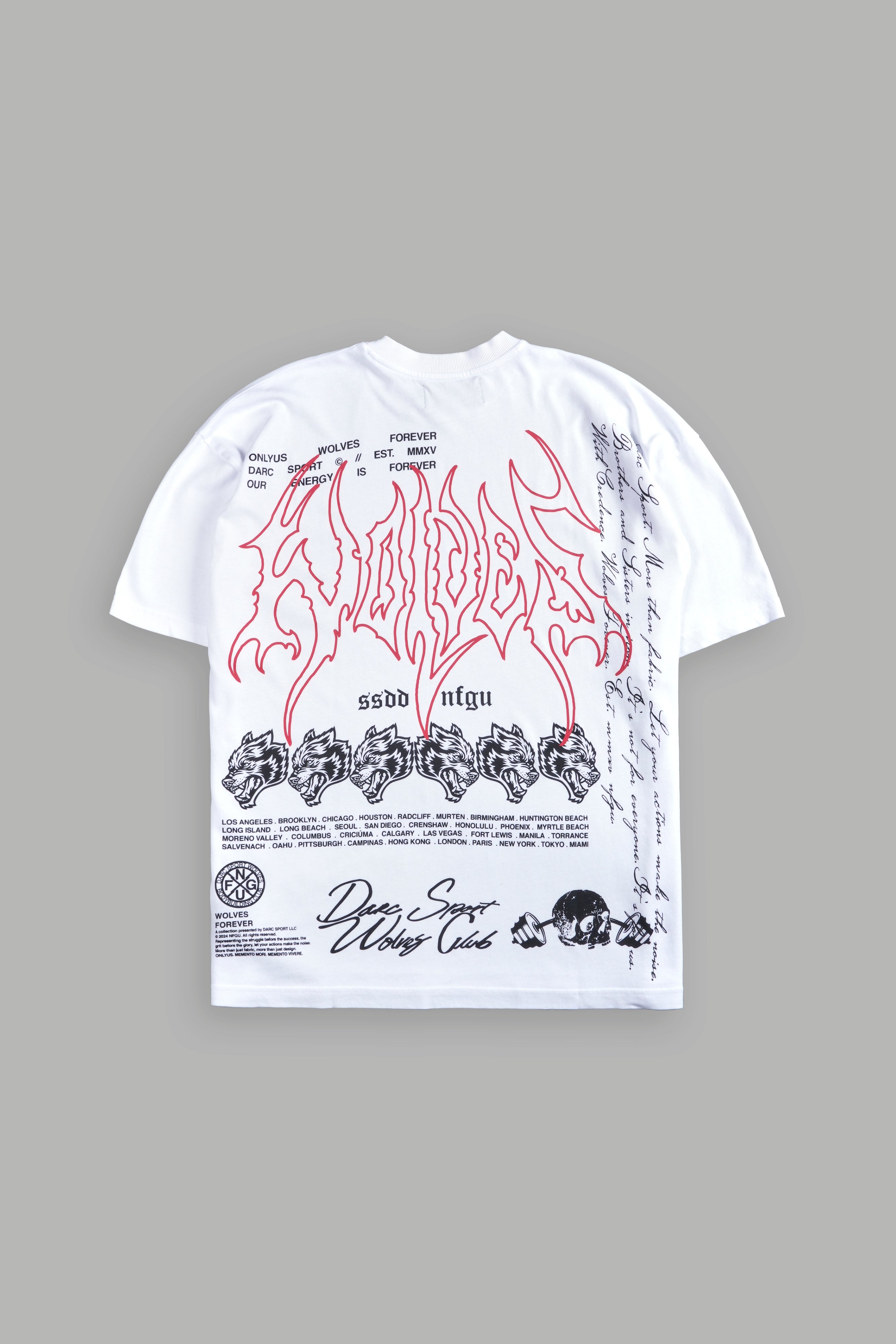 With Credence V3 "Premium" Oversized Tee in White