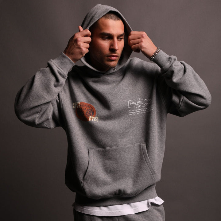 Life Moves Fast "Pierce" Hoodie in Athletic Gray
