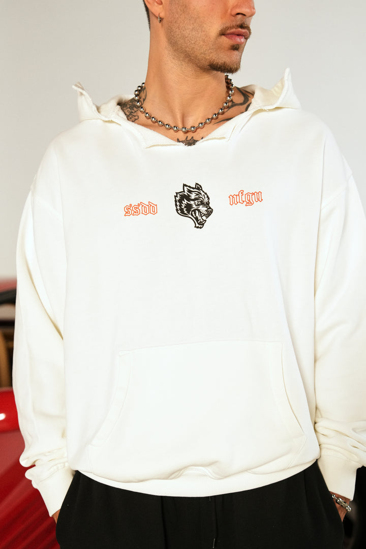 Till Forever "Vintage Dempsey" Hoodie in Cream