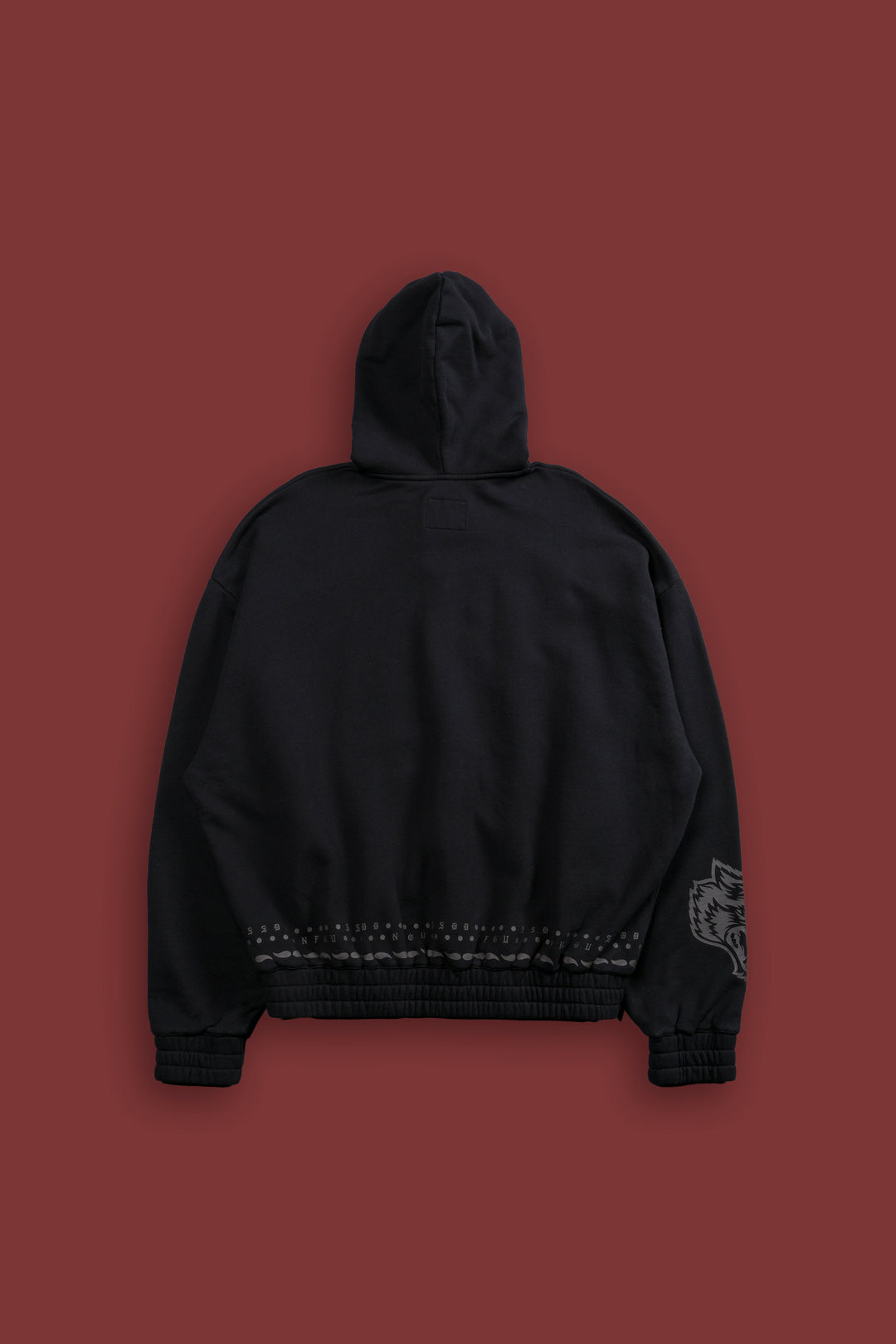 Western Wolves "Vintage Chambers" Zip Hoodie in Black