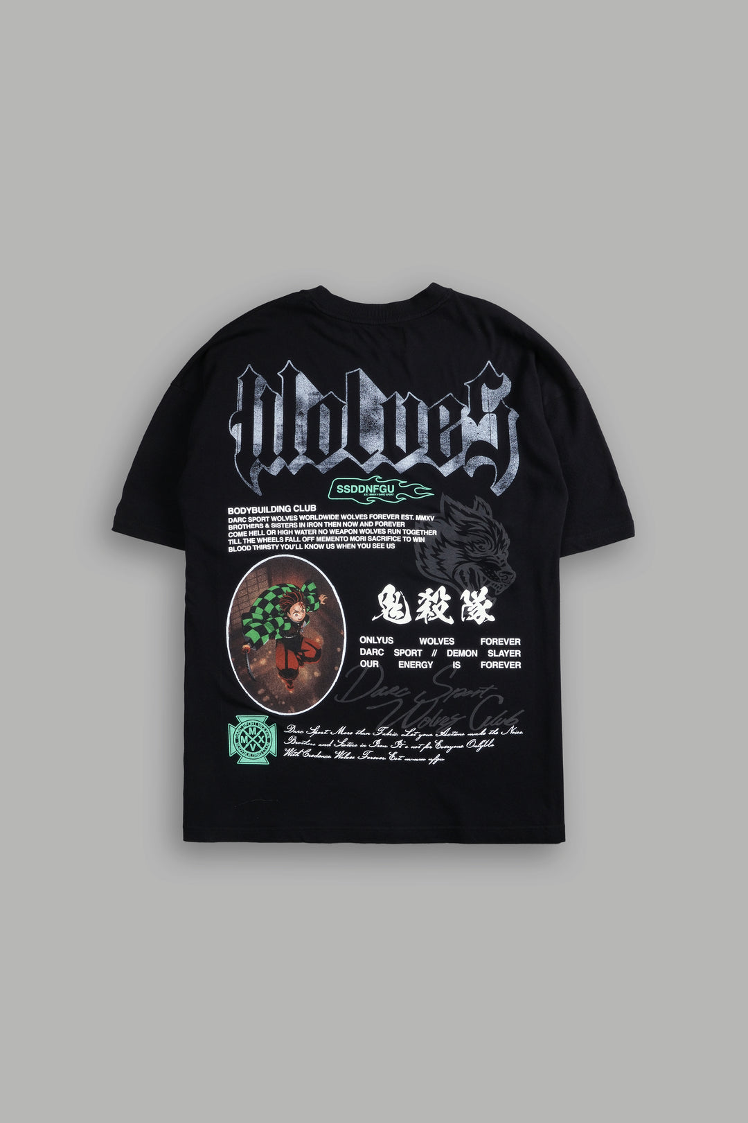 Falling "Premium" Oversized Tee in Black