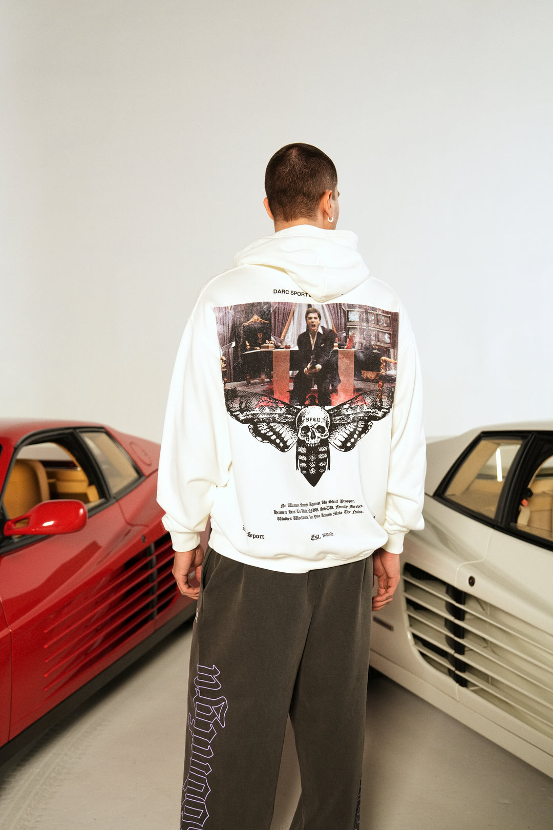 Say Hello "Pierce" Hoodie in Cream