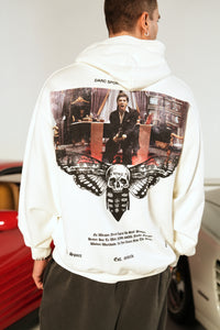 Say Hello "Pierce" Hoodie in Cream