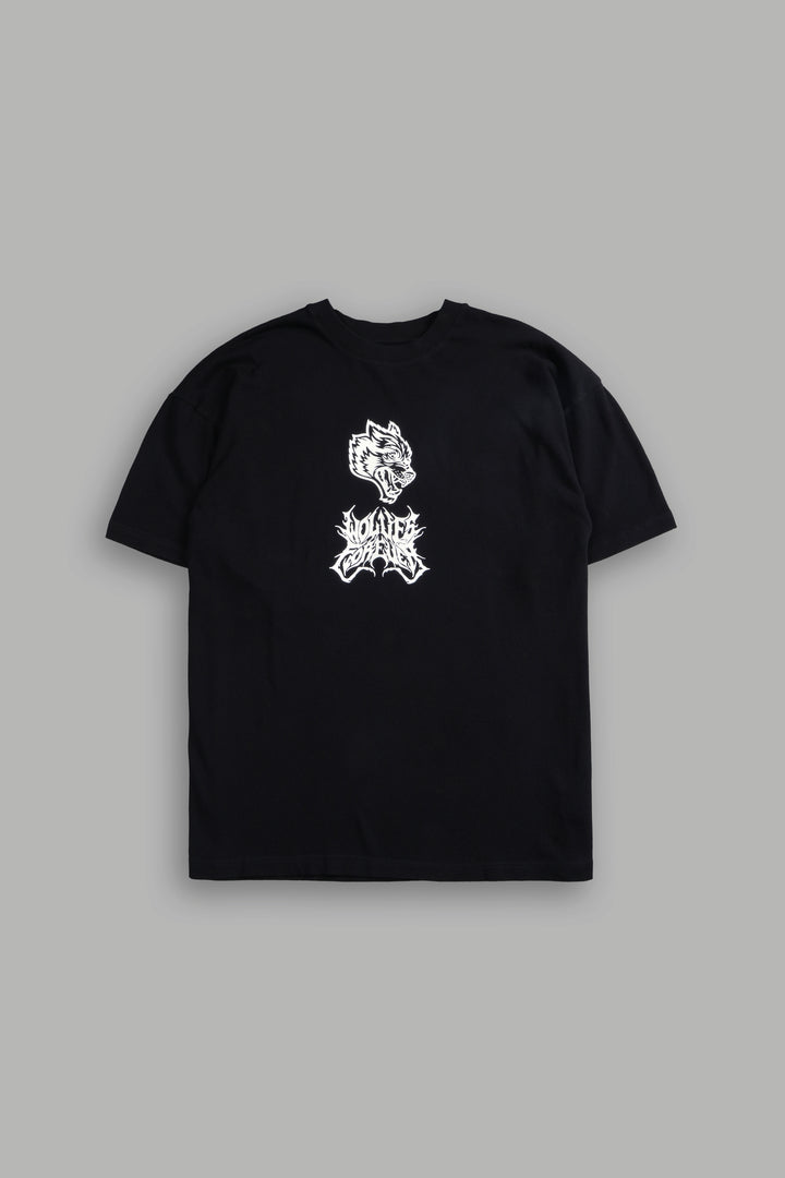 Metal Camo "Premium" Oversized Tee in Black