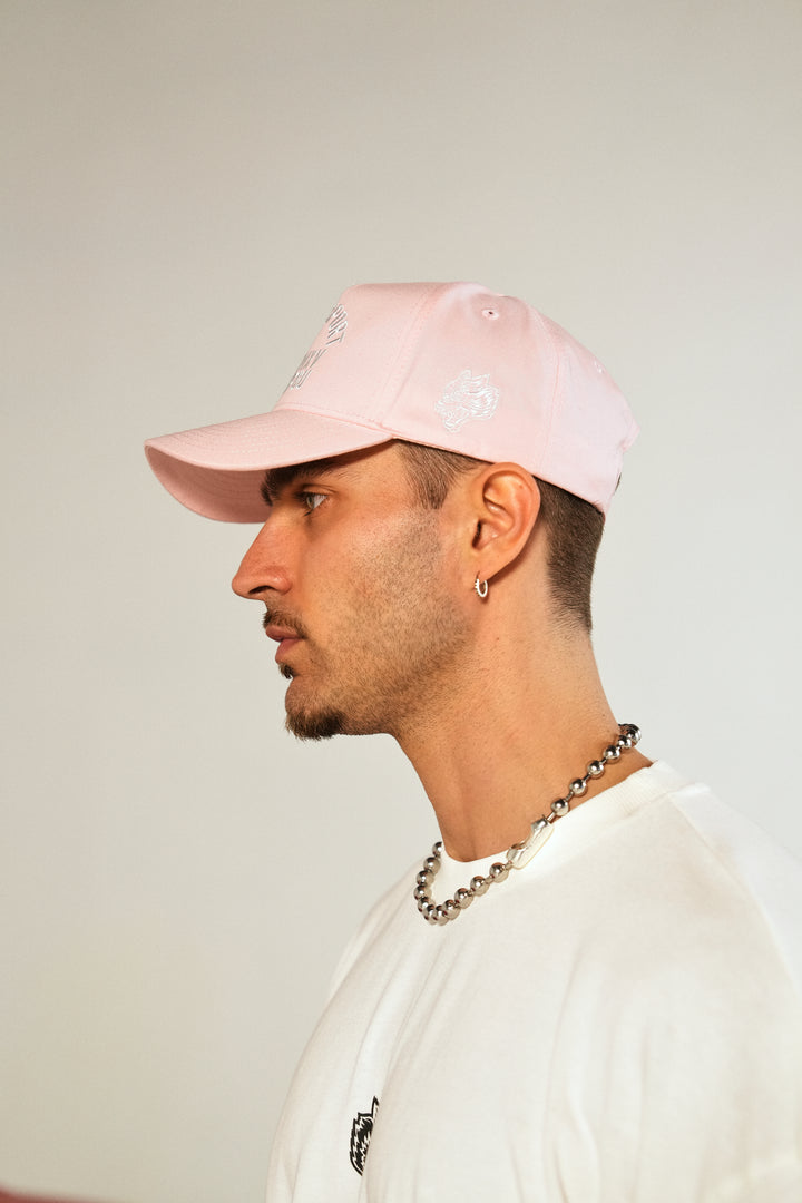 Darc Sport Wolves 5 Panel Hat in Cherry Blossom