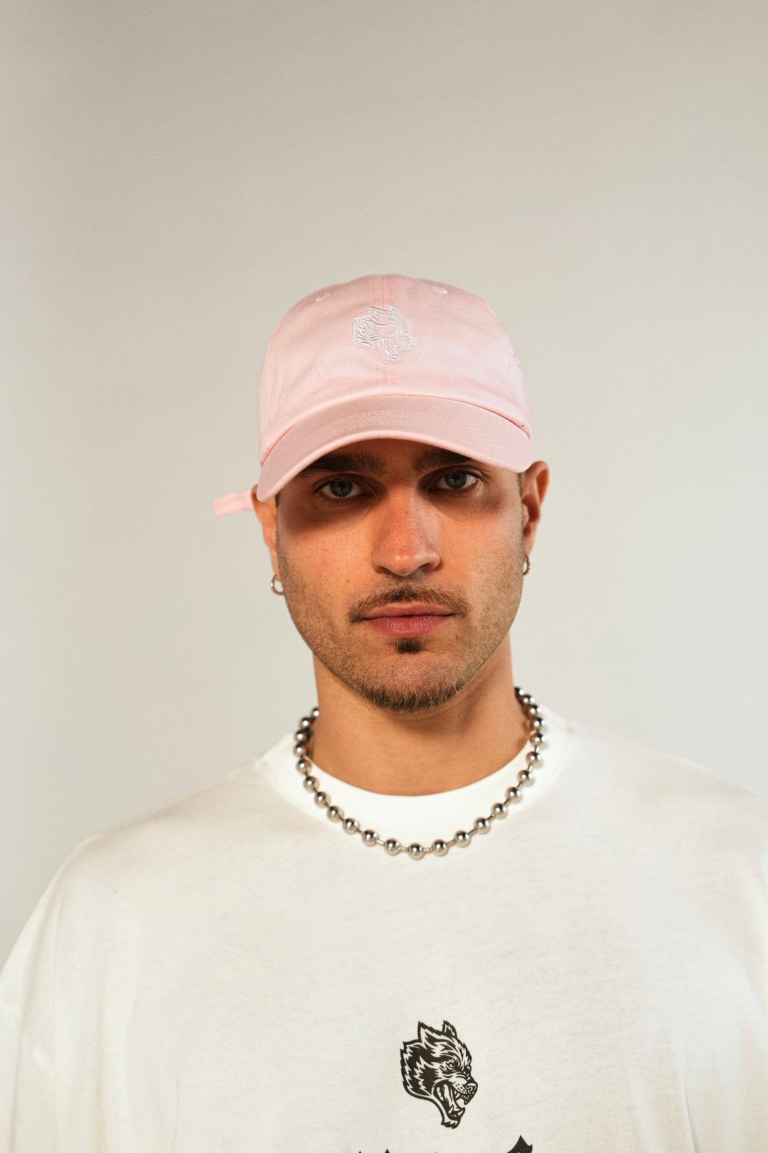 Wolf Head Forever Dad Hat V2 in Cherry Blossom