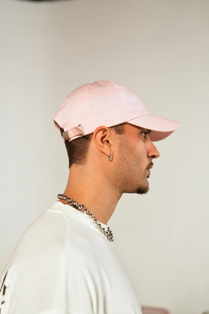 Wolf Head Forever Dad Hat V2 in Cherry Blossom