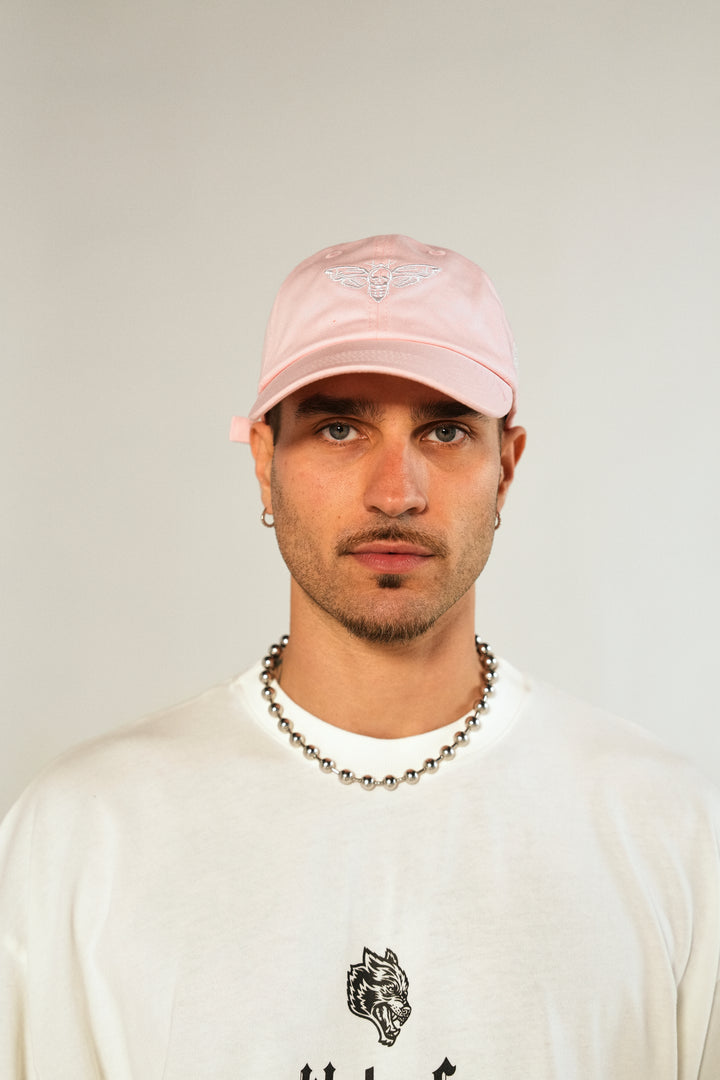 Death Moth Forever Dad Hat V2 in Cherry Blossom