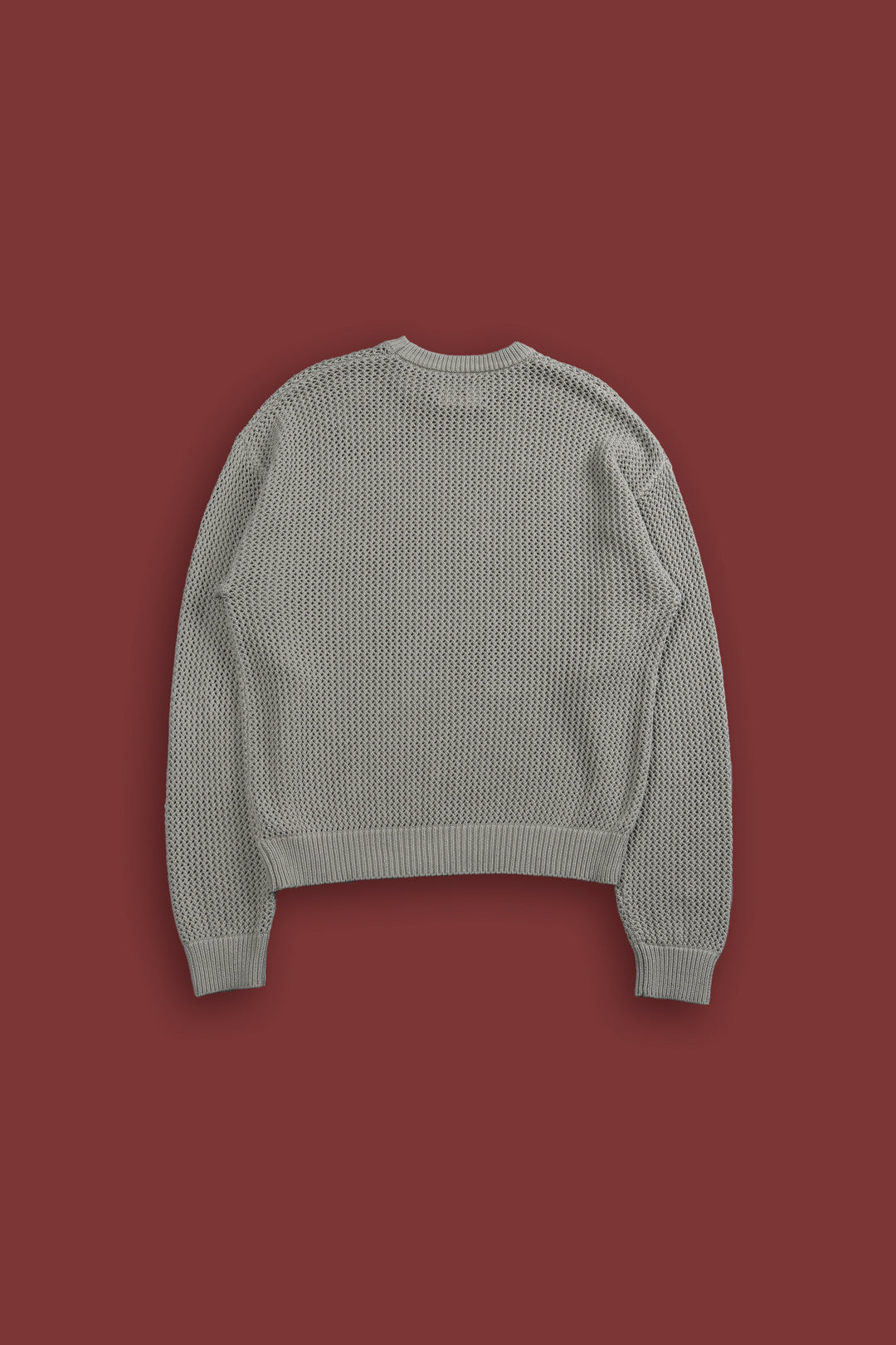Since Patch Satva Knit L/S Crewneck in Darc Cactus Gray