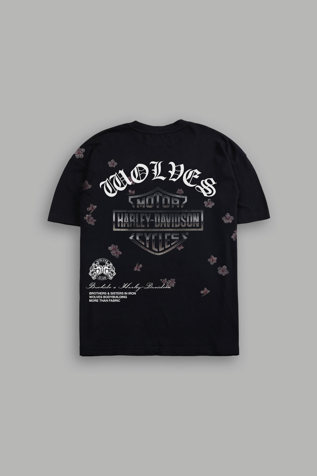 Petals In The Wind Premium Tee in Black