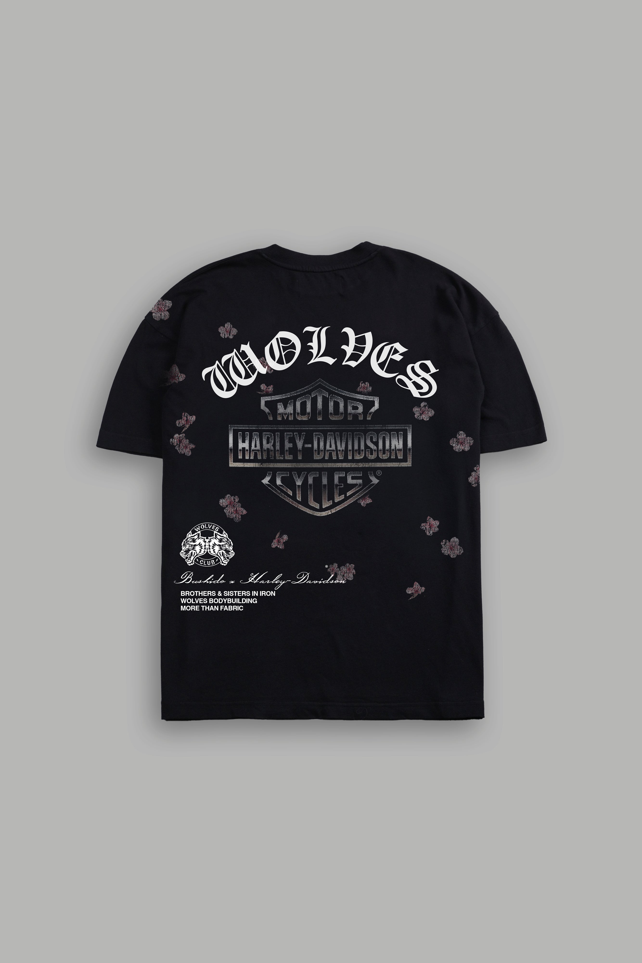 Petals In The Wind Premium Tee in Black