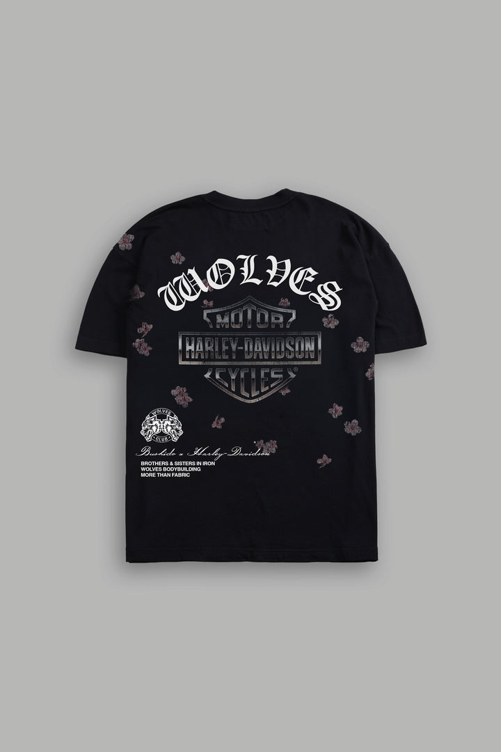 Petals In The Wind Premium Tee in Black
