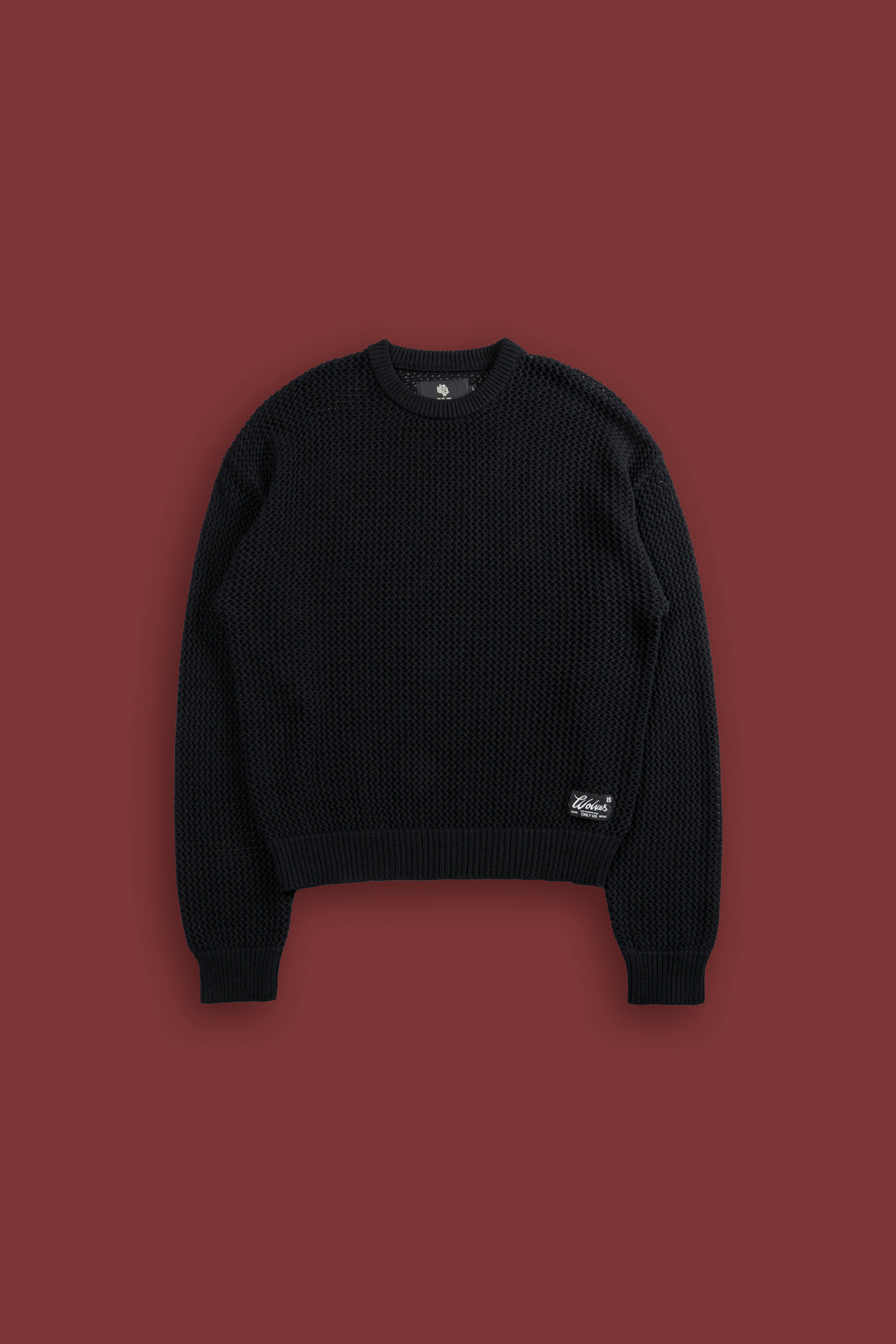 Since Patch Satva Knit L/S Crewneck in Black