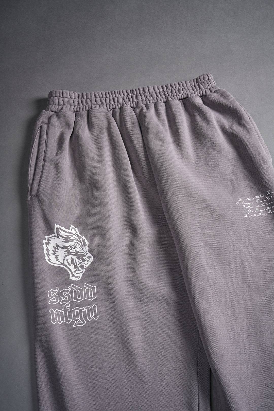 Wolves NFGU Kumite V2 Sweat Pants in Pale Gray