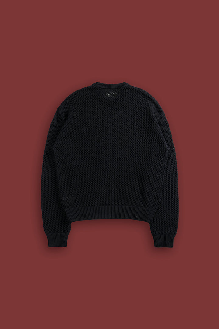 Since Patch Satva Knit L/S Crewneck in Black