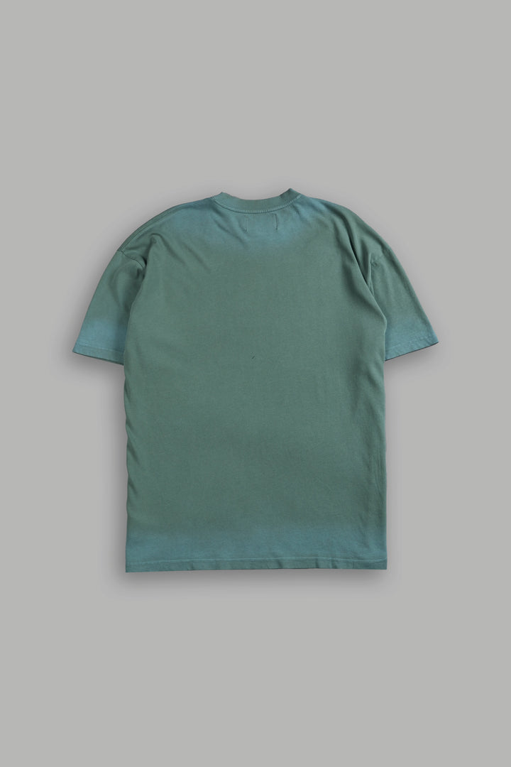 Wolves Forever "Premium" Oversized Tee in Hunter Green Driftwash