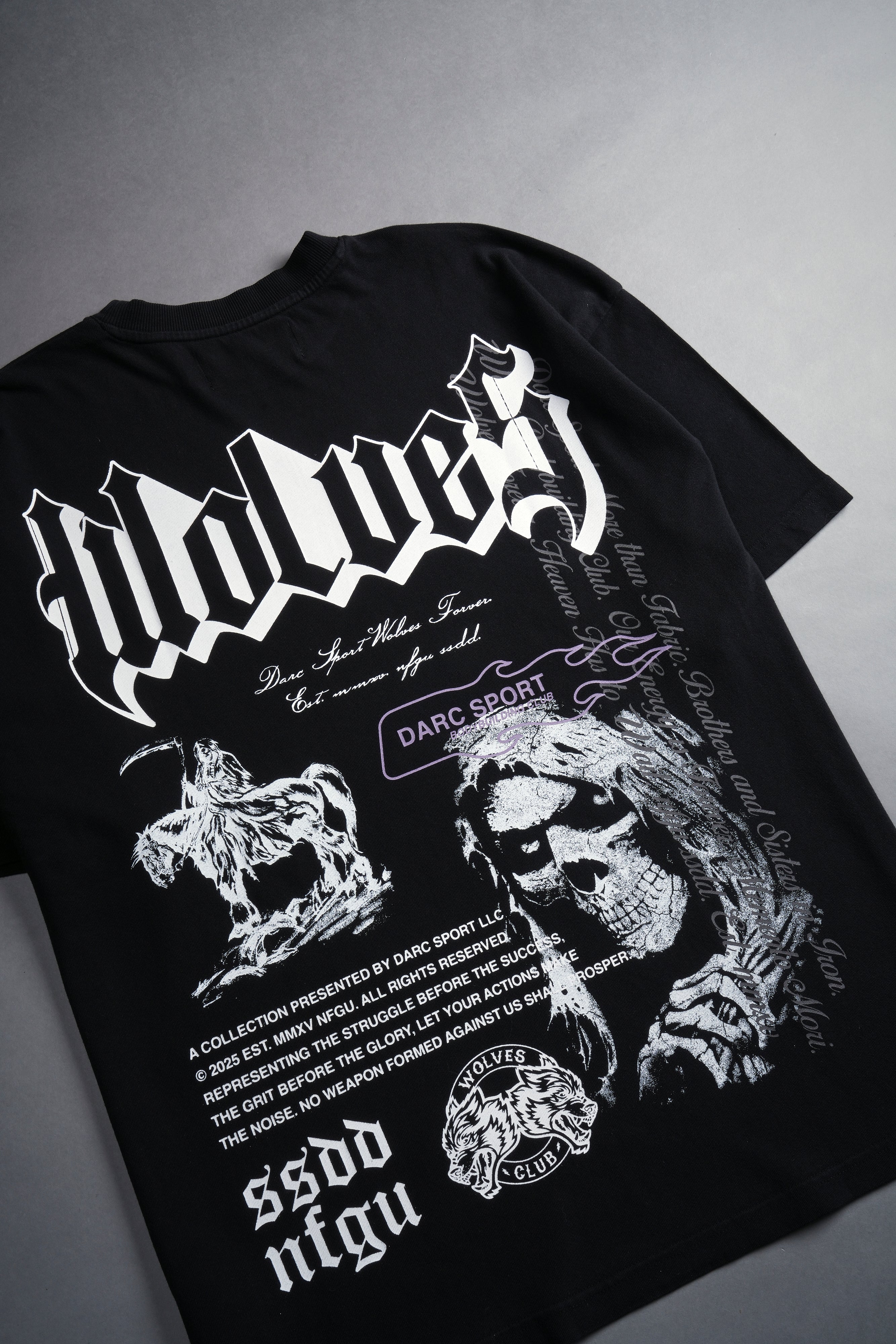 Muerte V2 "Premium" Oversized Tee in Black